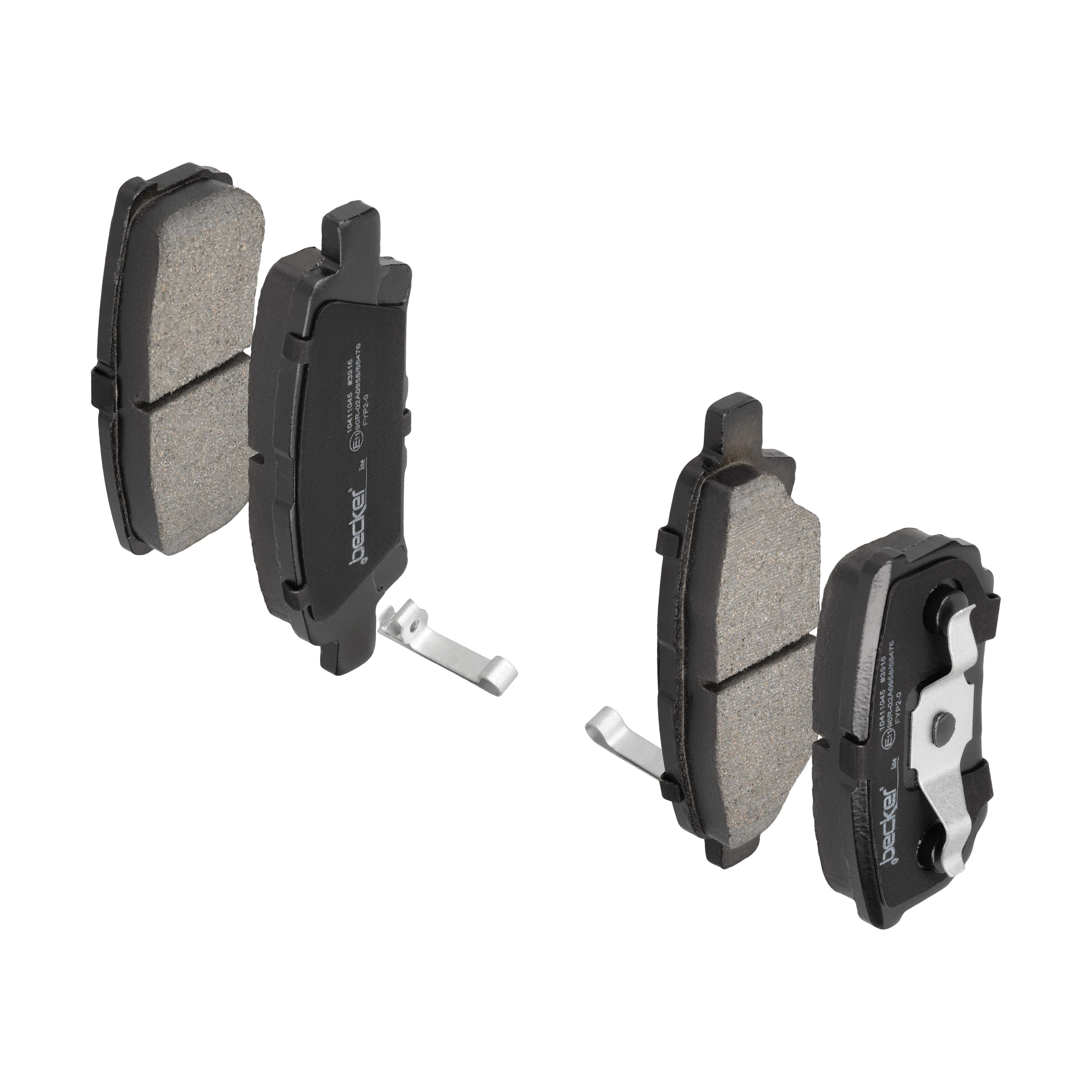 F.BECKER Bremseklodser 10411045 for DODGE FIAT / LANCIA MITSUBISHI