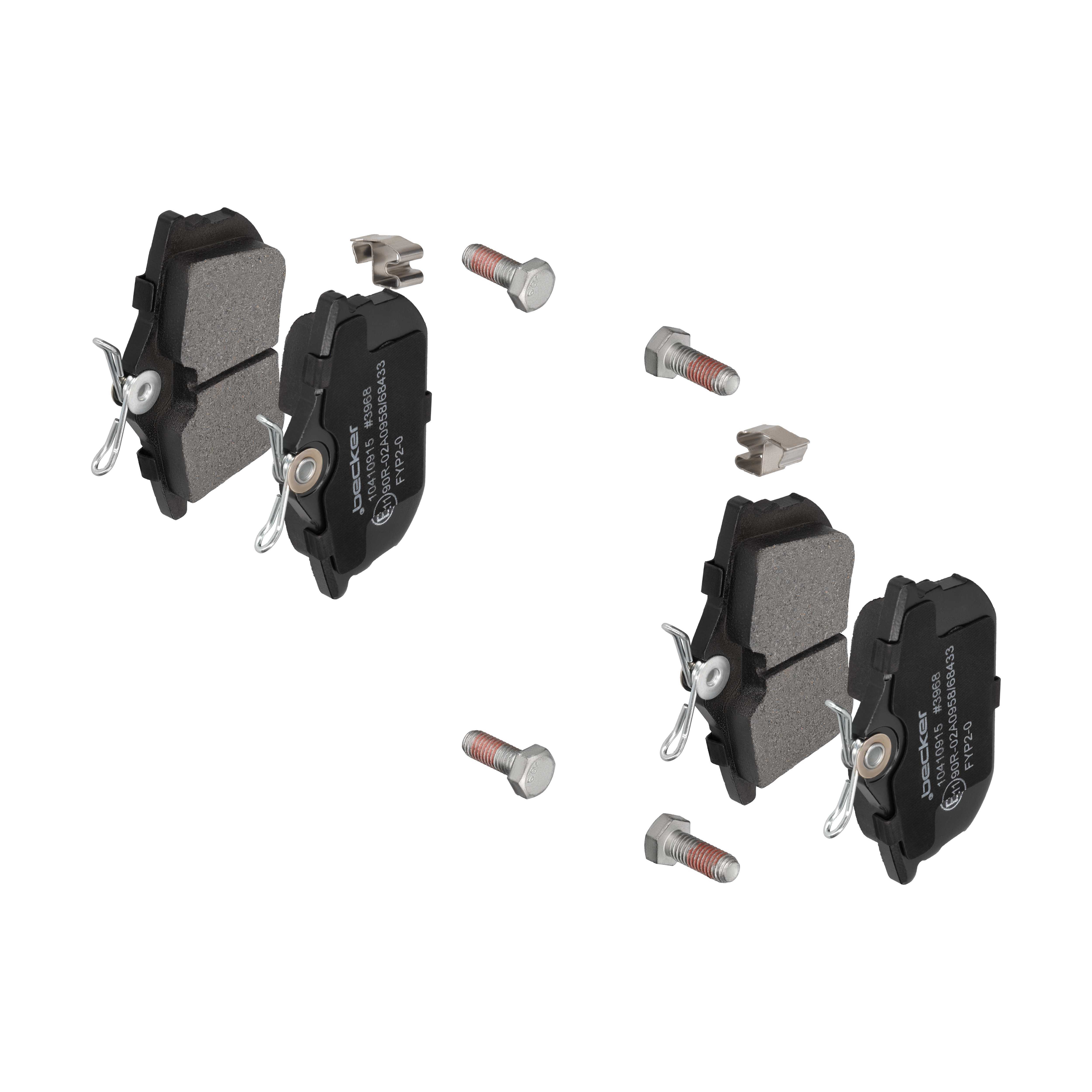 F.BECKER Bremseklodser 10410915 for VOLVO SMART PROTON MITSUBISHI