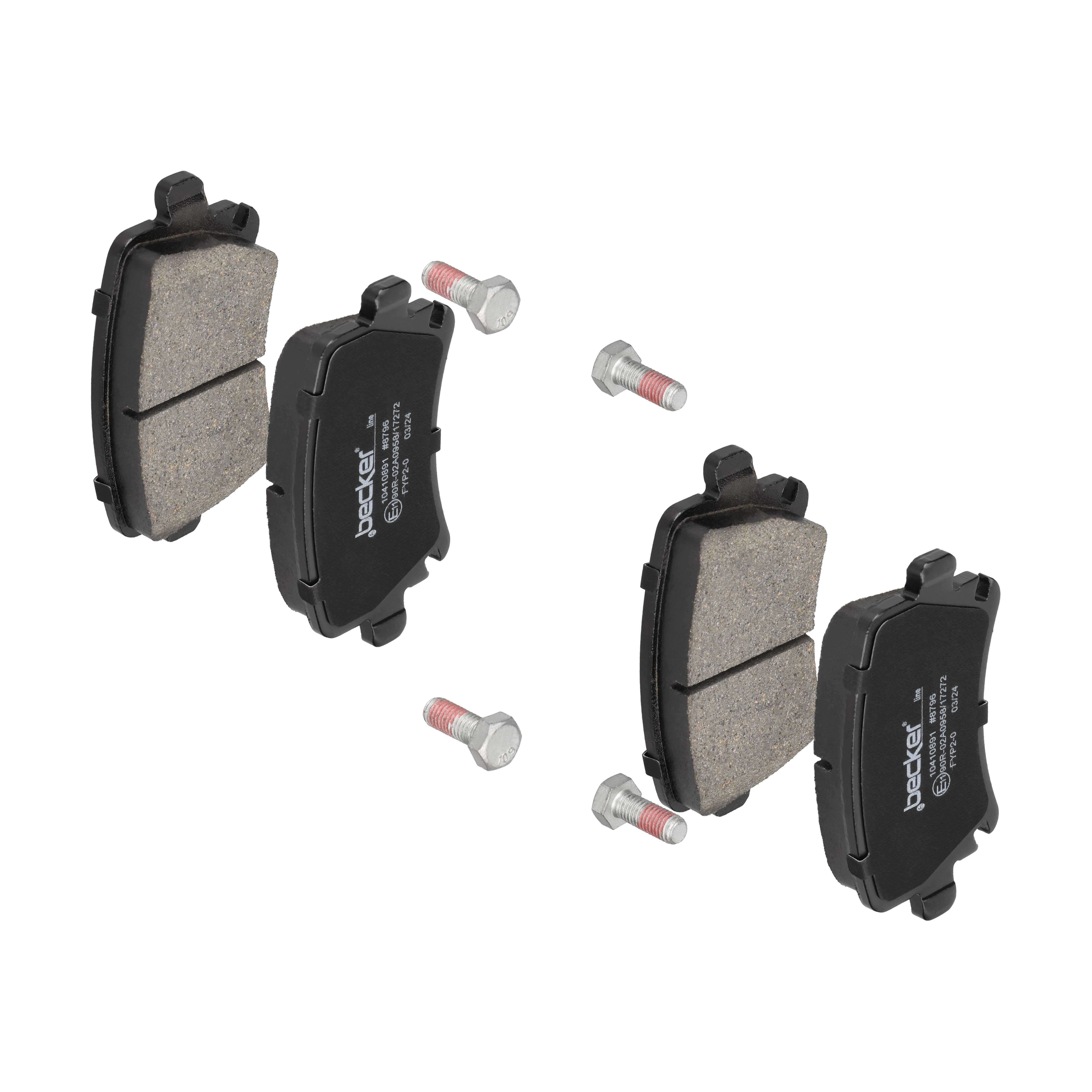 F.BECKER Bremseklodser 10410891 for AUDI VW SEAT VAG