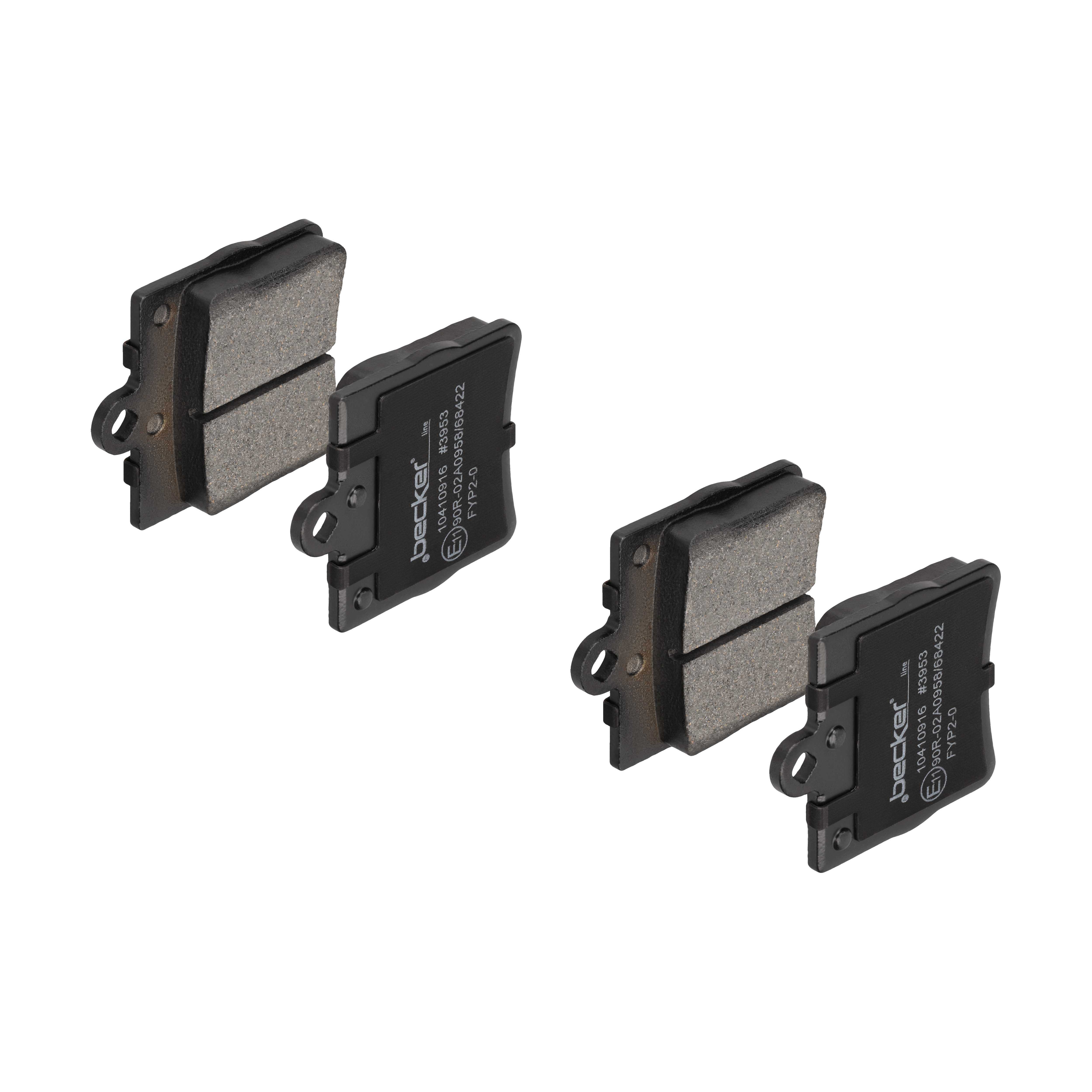 F.BECKER Bremseklodser 10410916 for FIAT / LANCIA CHRYSLER MERCEDES-BENZ