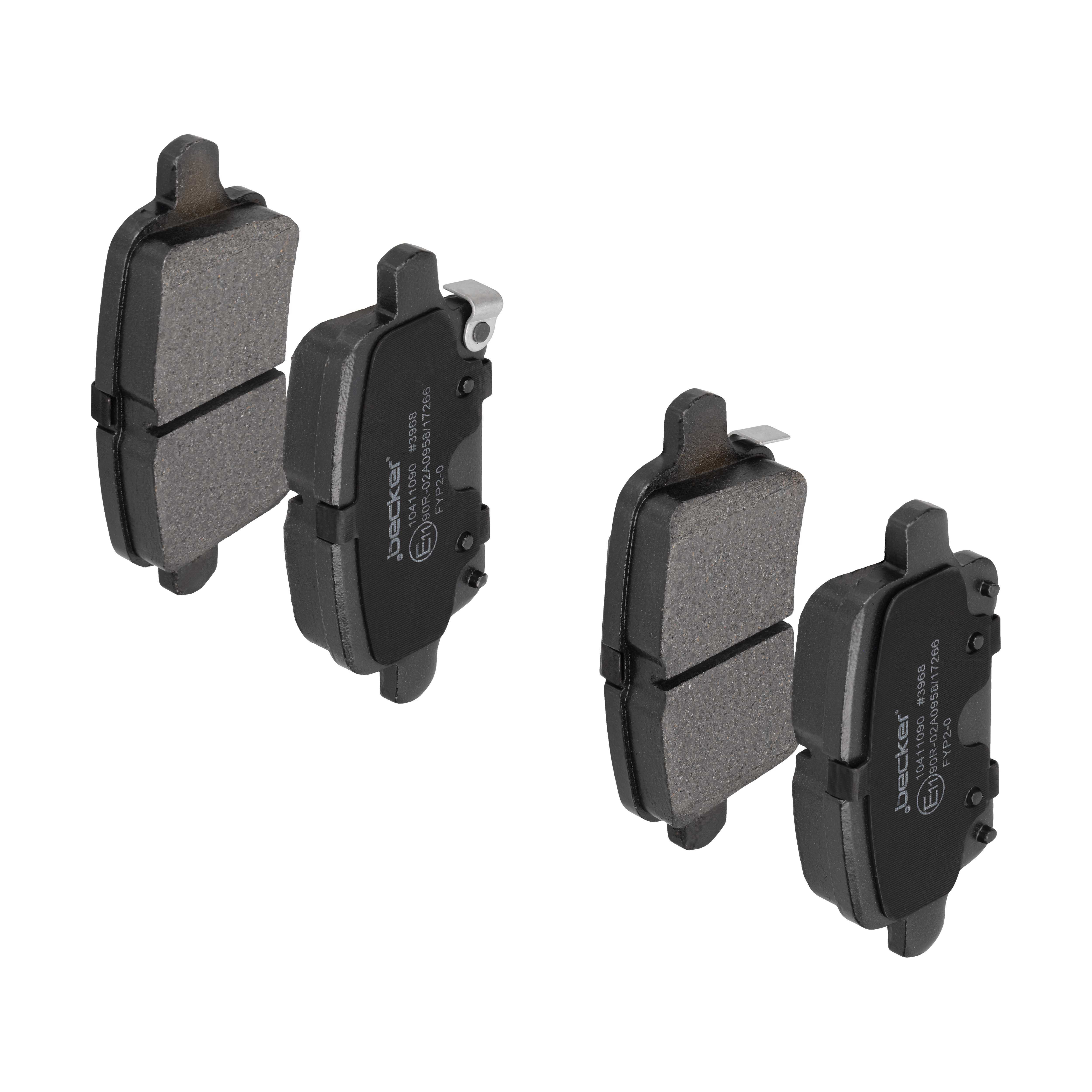 F.BECKER Bremseklodser 10411090 for OPEL CHEVROLET VAUXHALL