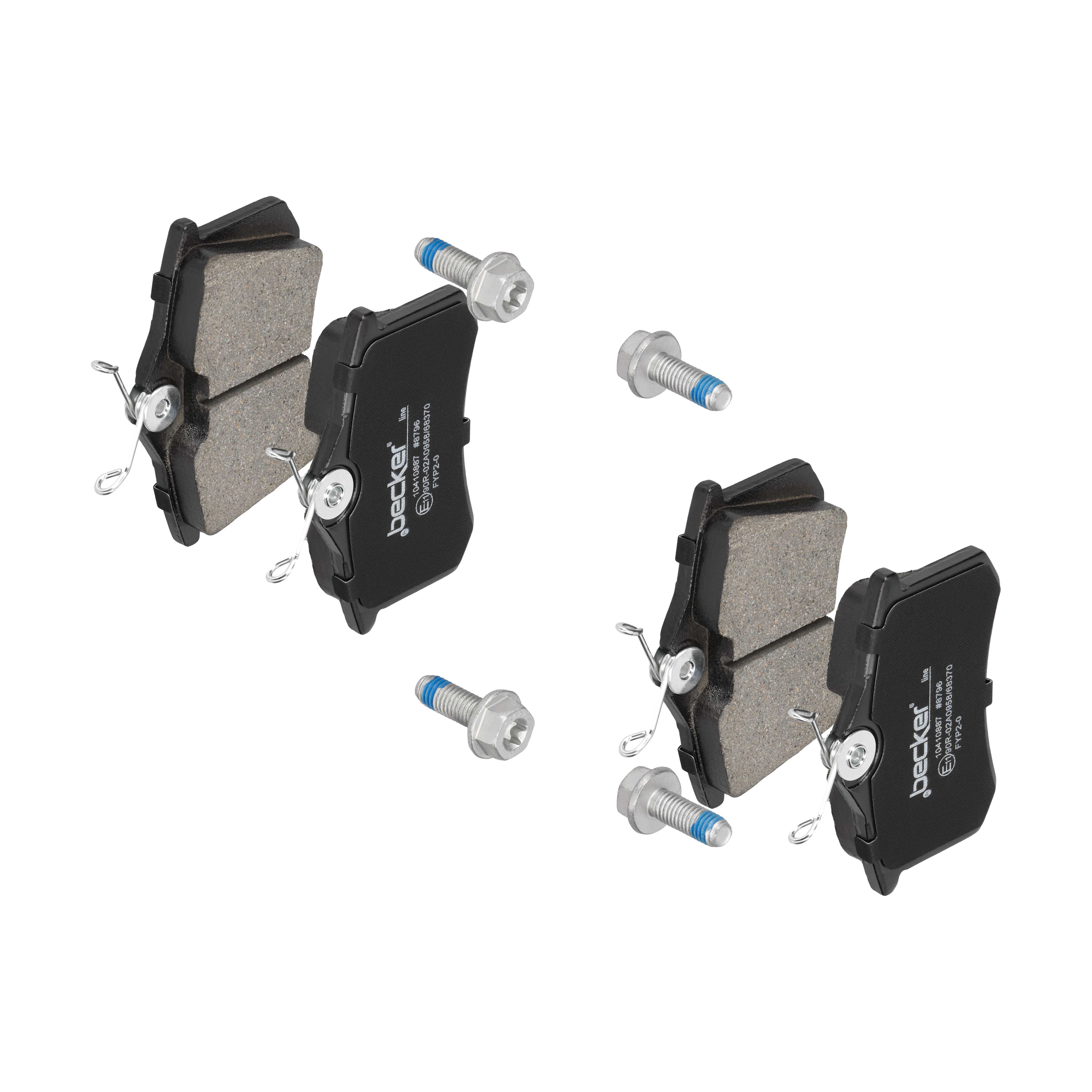 F.BECKER Bremseklodser 10410887 for PEUGEOT MG SEAT VAG RENAULT VW