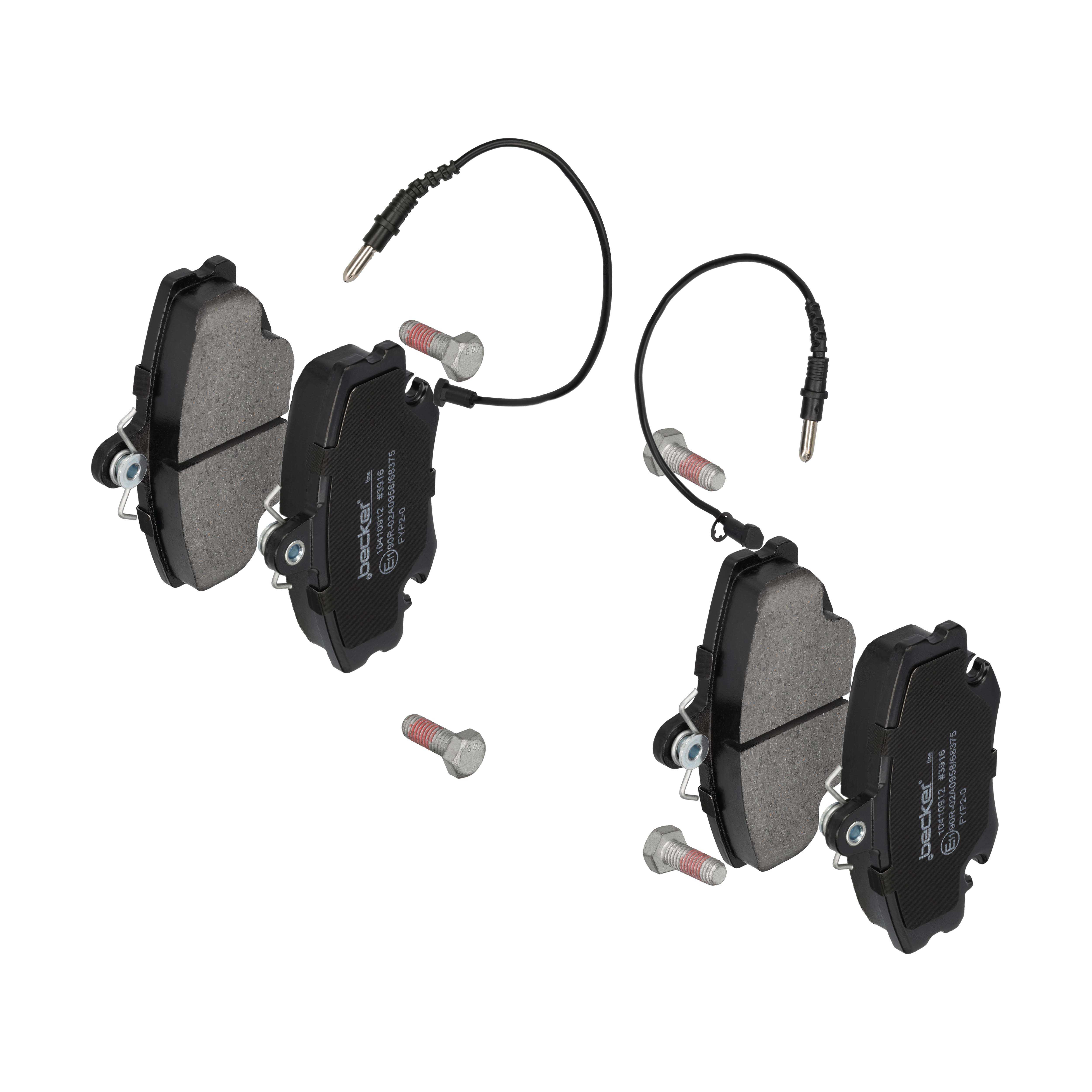 F.BECKER Bremseklodser 10410912 for PEUGEOT RENAULT DACIA ALPINA