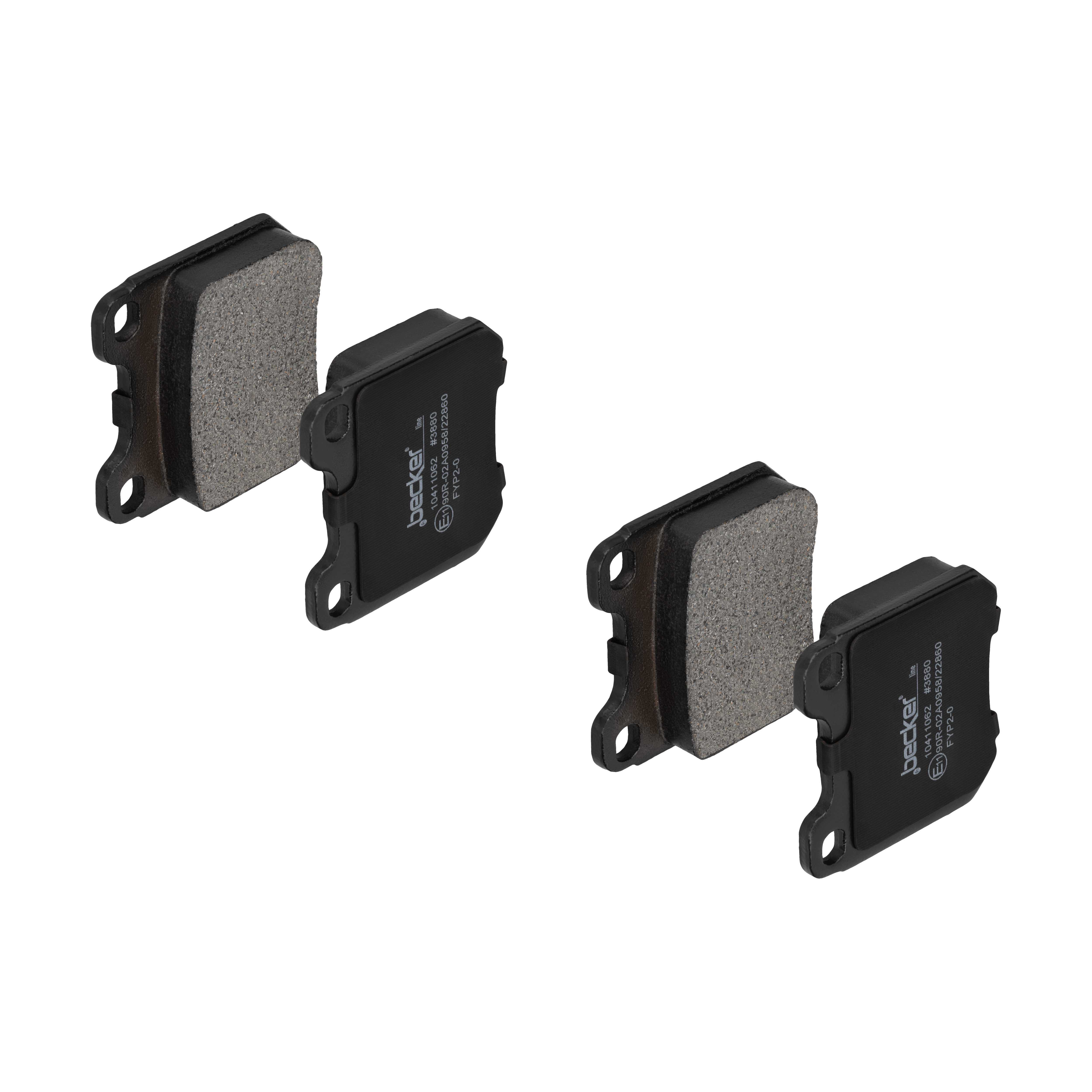 F.BECKER Bremseklodser 10411062 for TALBOT OPEL SAAB VAUXHALL DAF CADILLAC PORSCHE