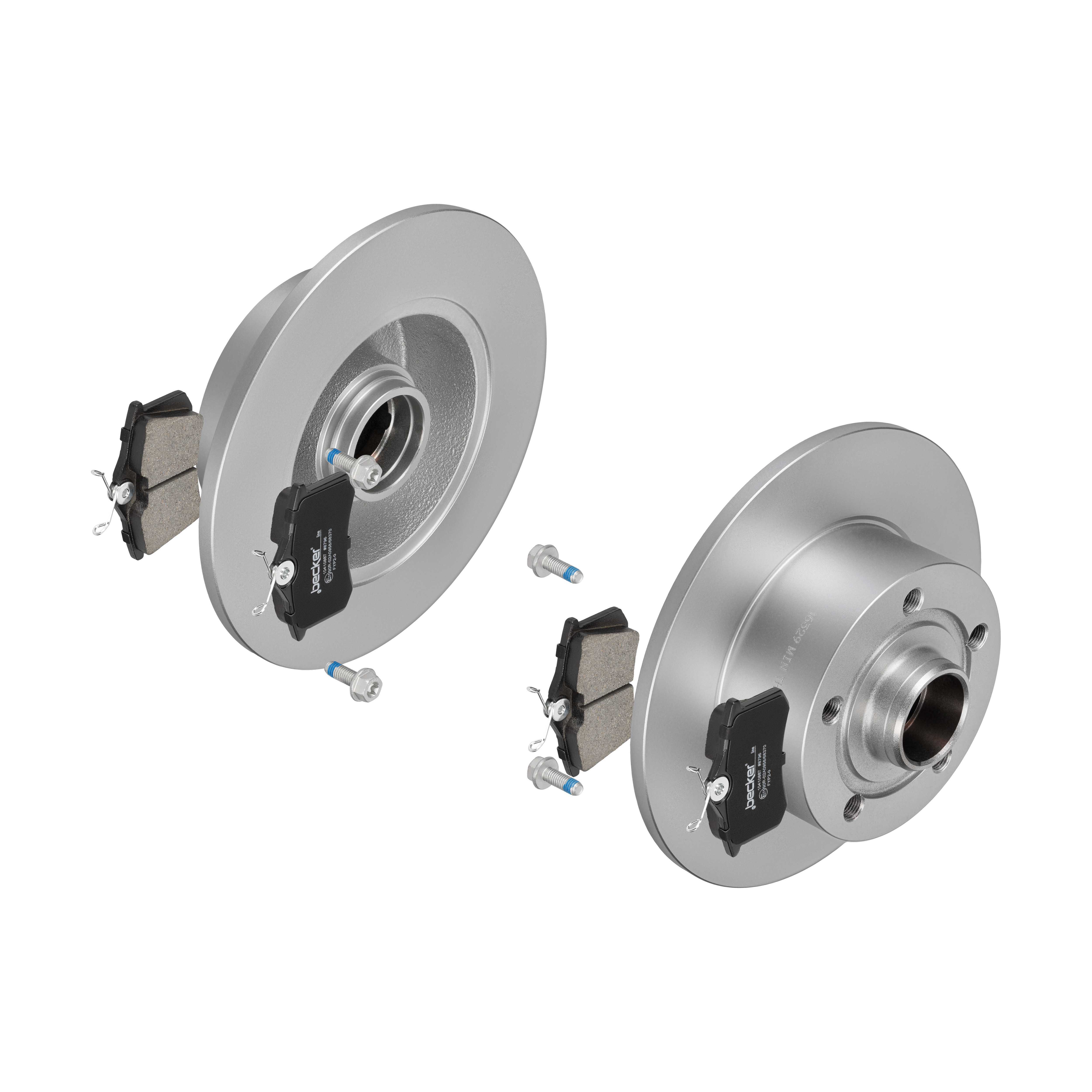 F.BECKER Bremsesæt, skivebremser 13810042 bagaksel fuld 245mm 10mm for PEUGEOT FORD FIAT CITROËN VW SKODA AUDI SEAT VAG VW (FAW) SKODA (SVW)