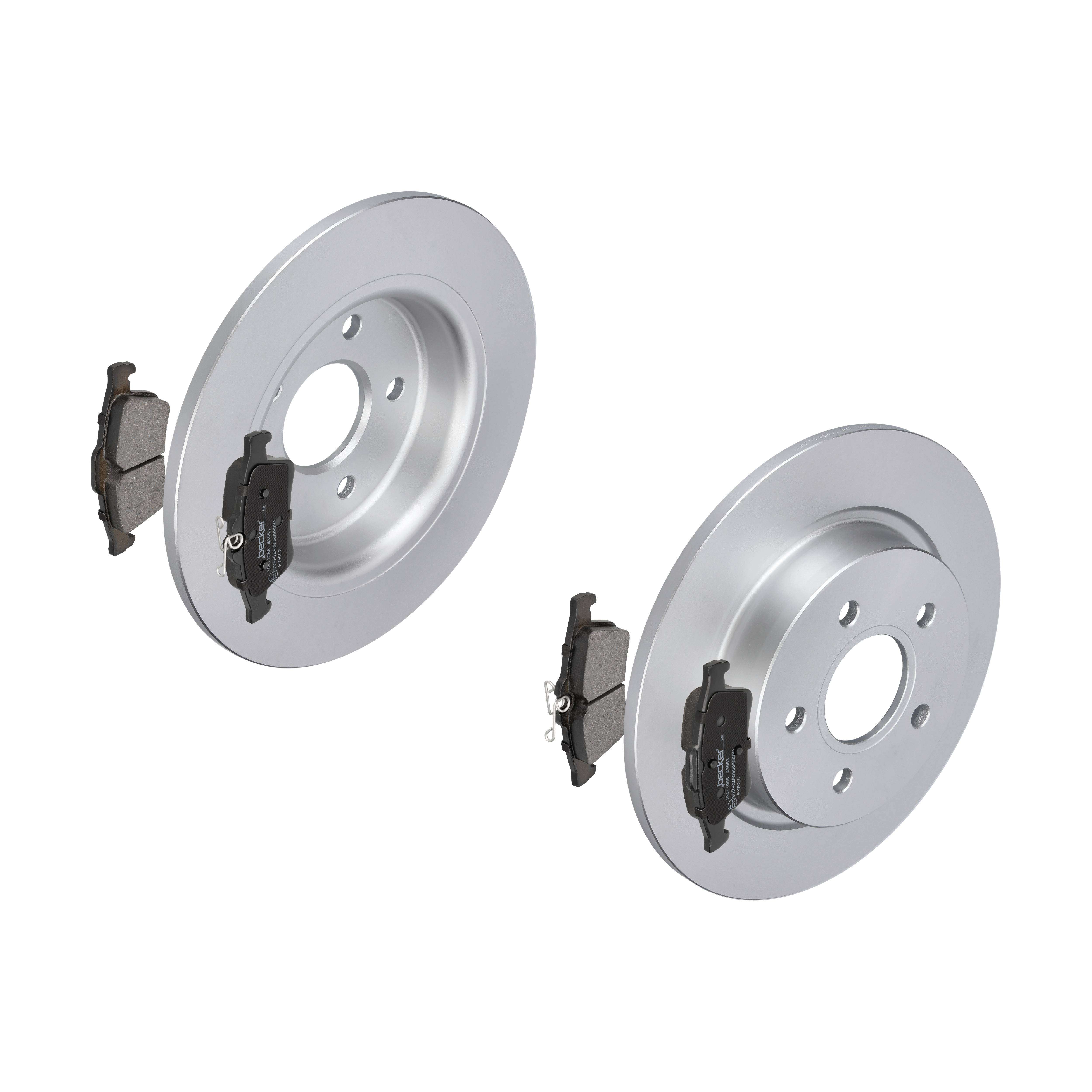 F.BECKER Bremsesæt, skivebremser 13810045 bagaksel fuld 280mm 11mm for PEUGEOT FORD OPEL VOLVO SAAB GENERAL MOTORS MAZDA
