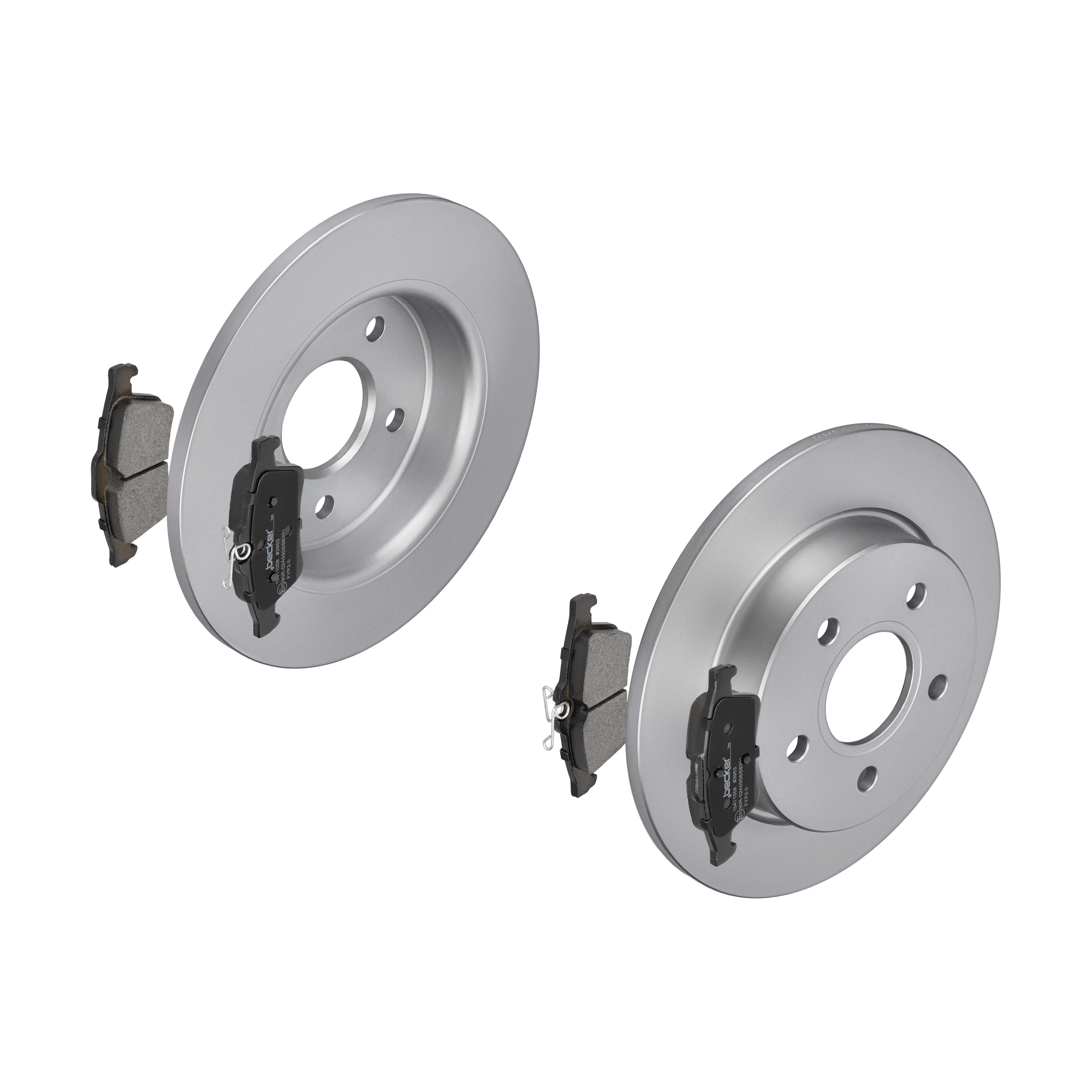 F.BECKER Bremsesæt, skivebremser 13810029 bagaksel fuld 265mm 11mm for PEUGEOT FORD OPEL VOLVO SAAB GENERAL MOTORS MAZDA