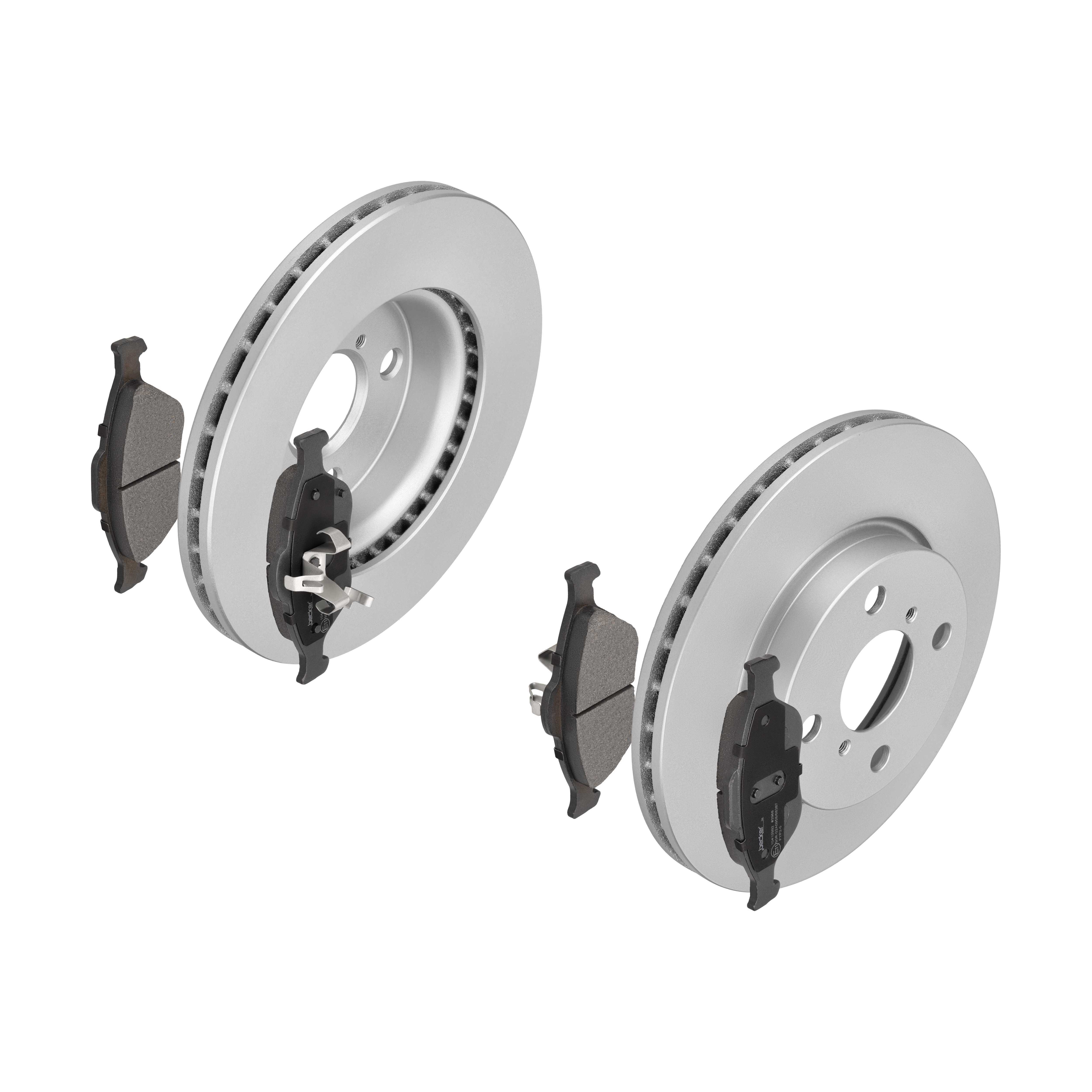 F.BECKER Bremsesæt, skivebremser 13810057 foraksel ventileret 258mm 22mm for TOYOTA DAIHATSU