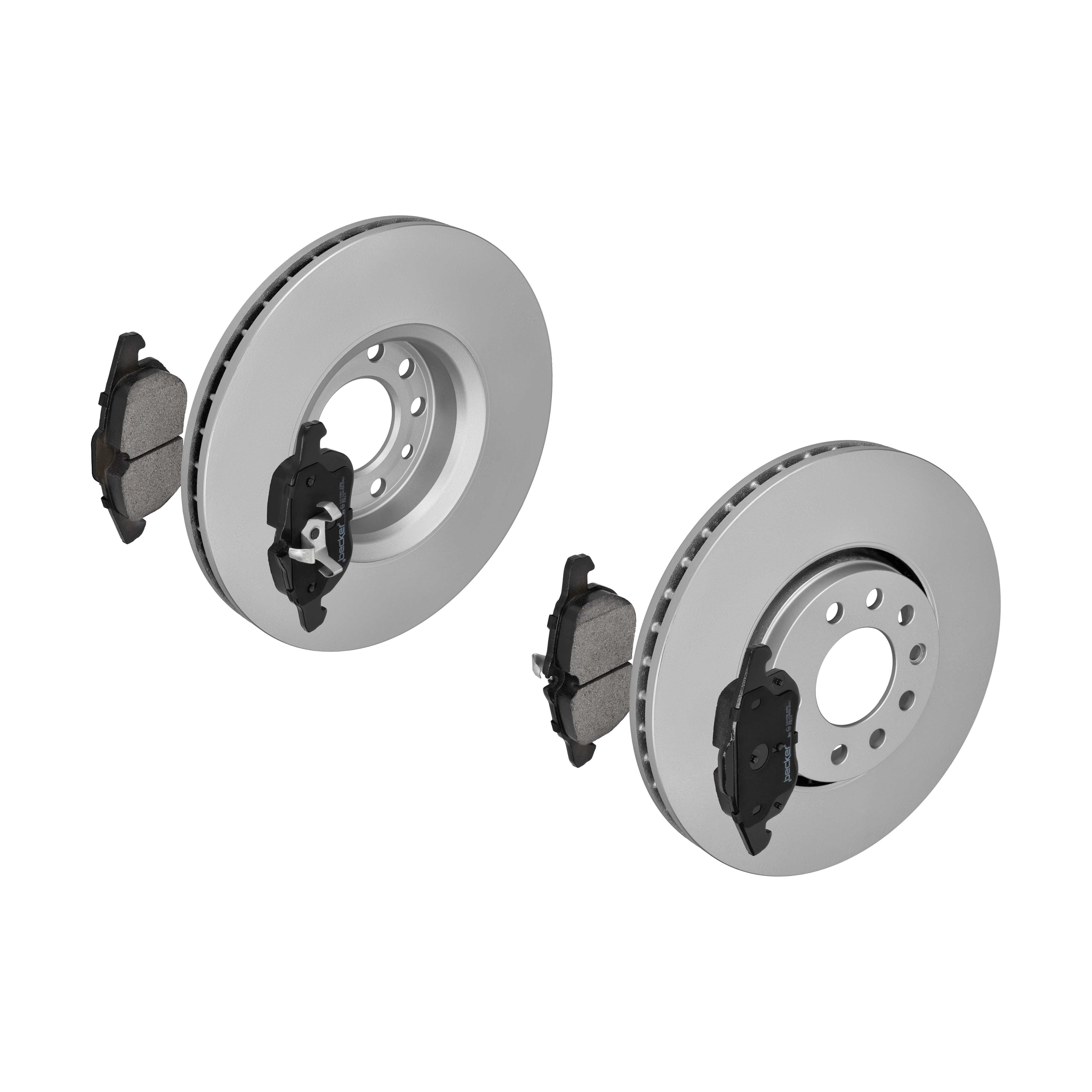 F.BECKER Bremsesæt, skivebremser 13810212 foraksel ventileret 302mm 28mm for OPEL SAAB FIAT