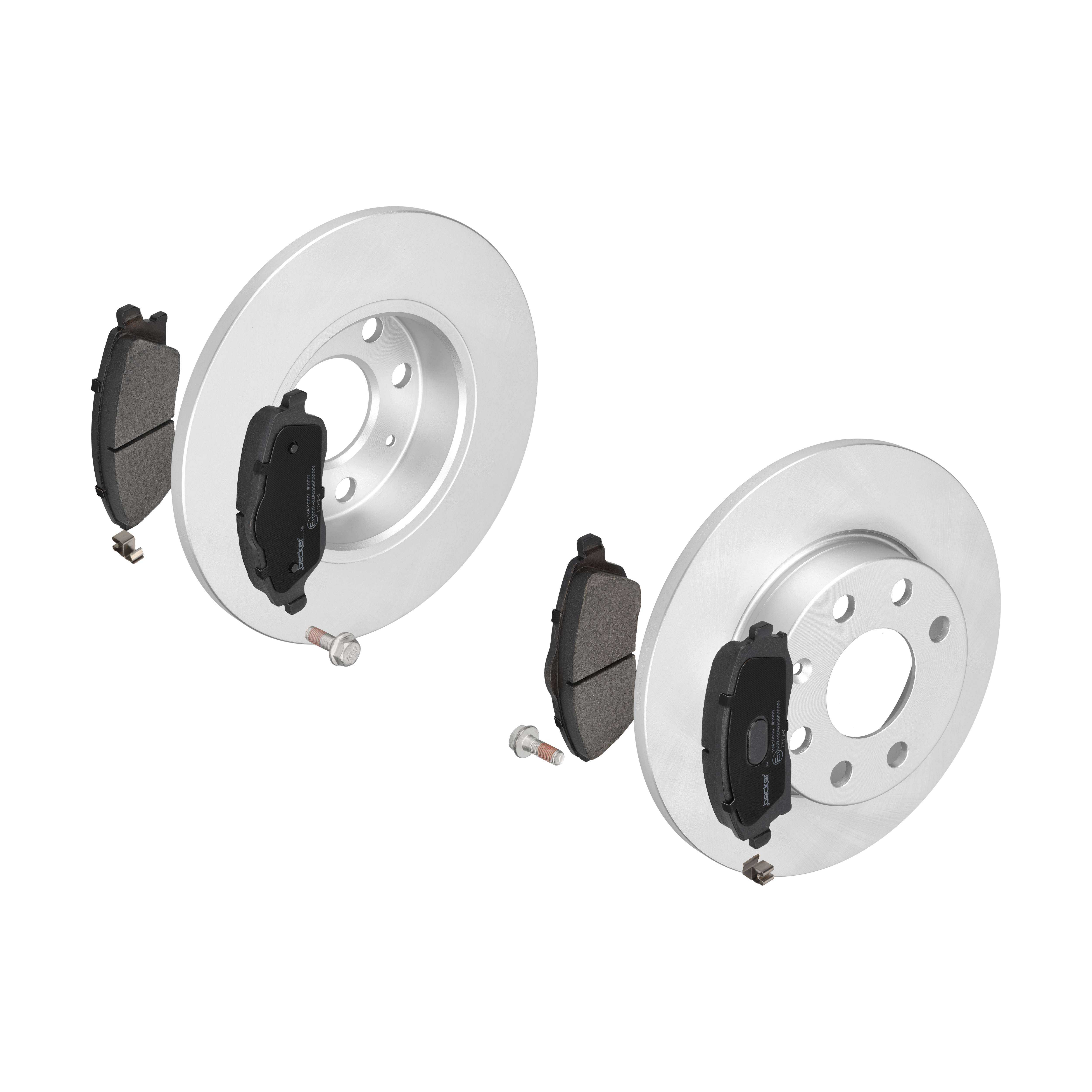 F.BECKER Bremsesæt, skivebremser 13810214 foraksel fuld 240mm 11mm for OPEL VAUXHALL