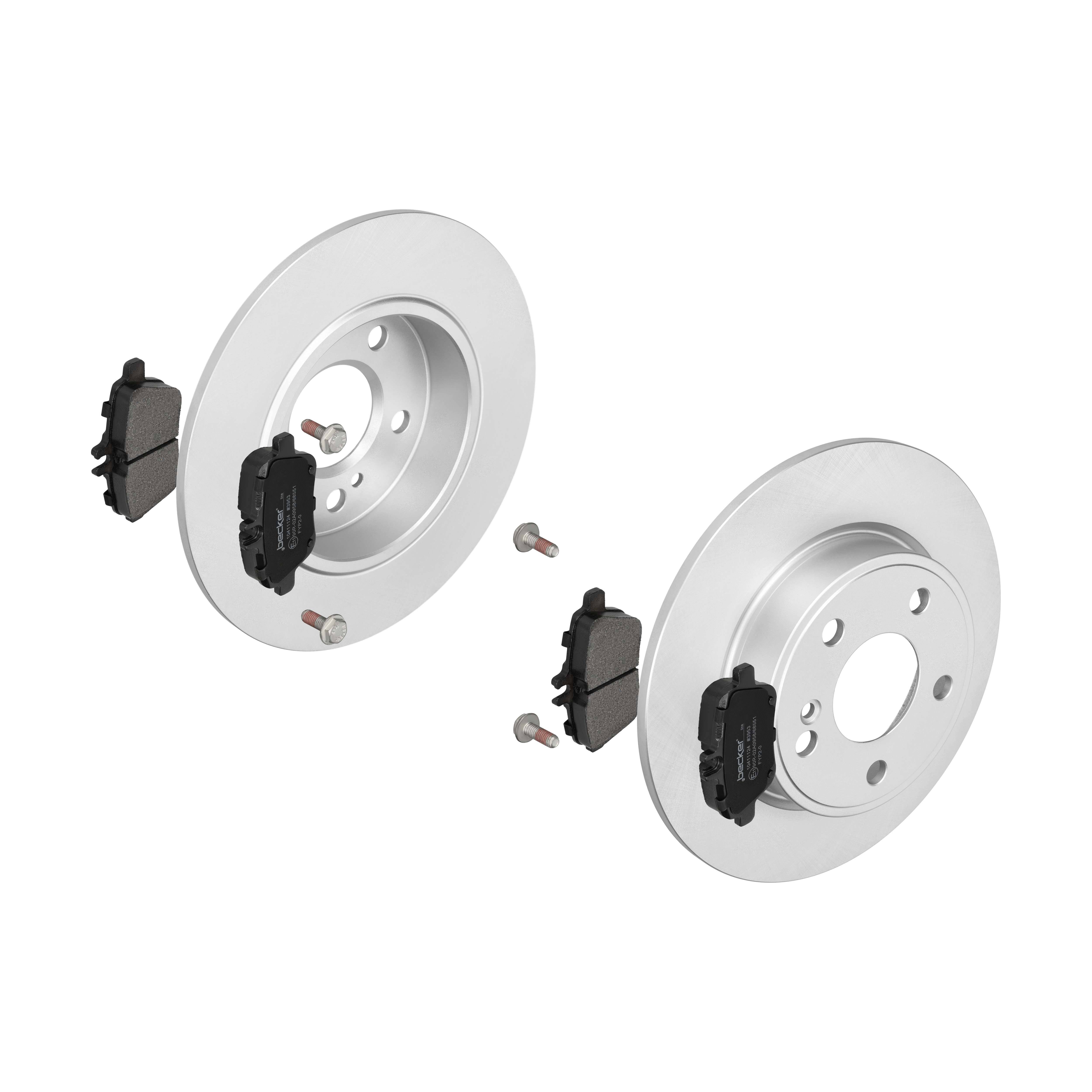 F.BECKER Bremsesæt, skivebremser 13810254 fuld 276mm 18,3mm for MERCEDES-BENZ DAIMLER