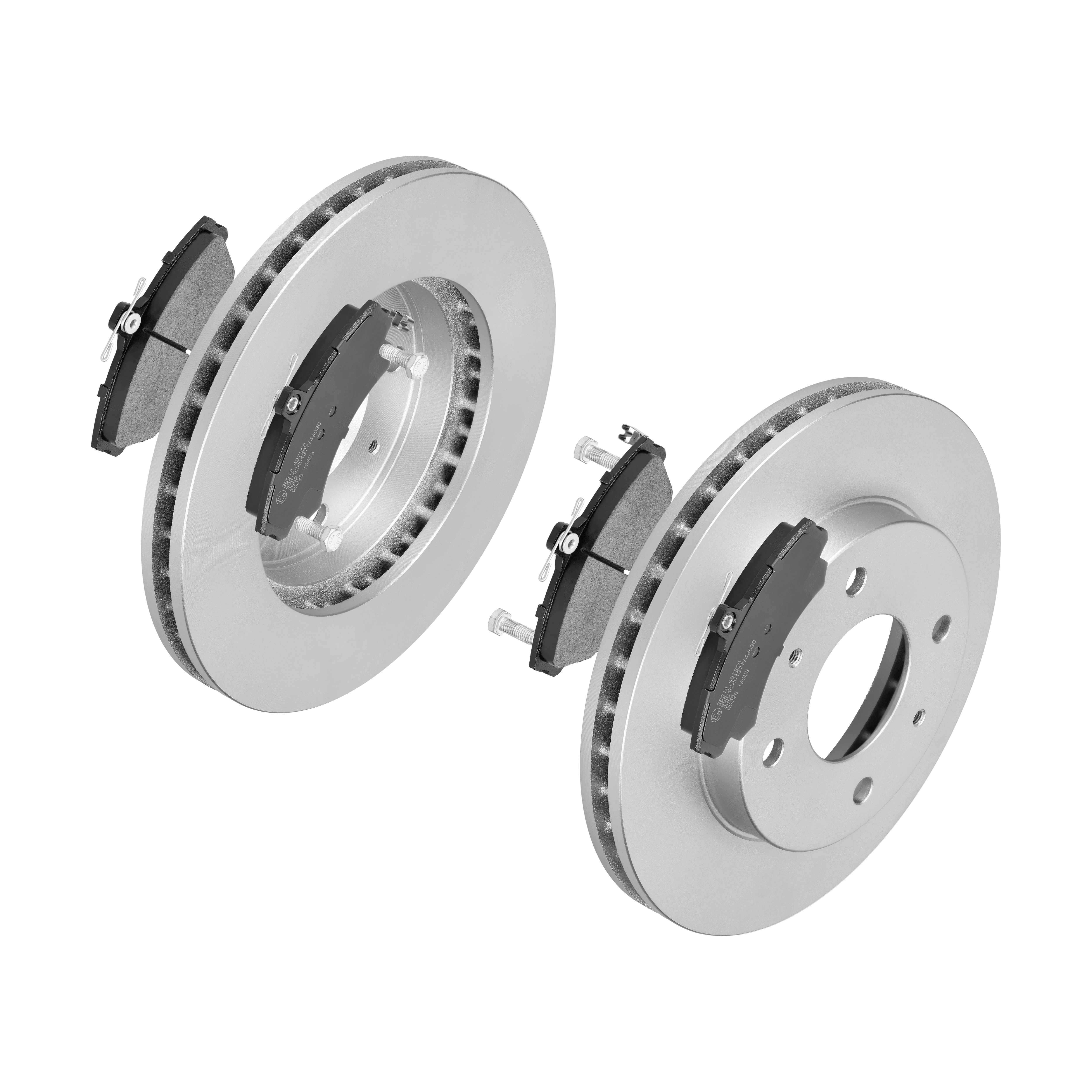 F.BECKER Bremsesæt, skivebremser 13810271 foraksel ventileret 256mm 24mm for VOLVO KIA SMART MITSUBISHI