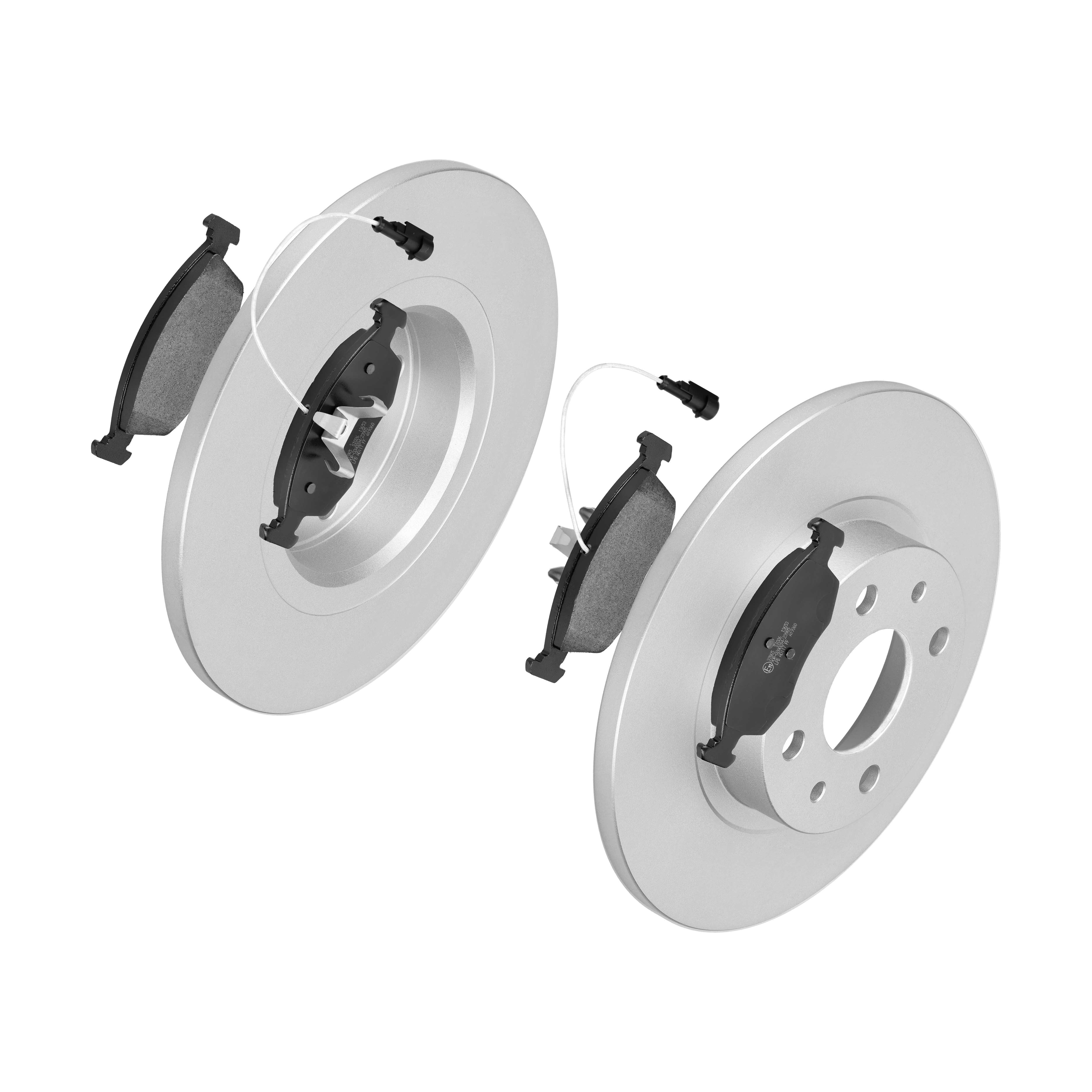 F.BECKER Bremsesæt, skivebremser 13810304 foraksel fuld 258mm 17,5mm for FIAT