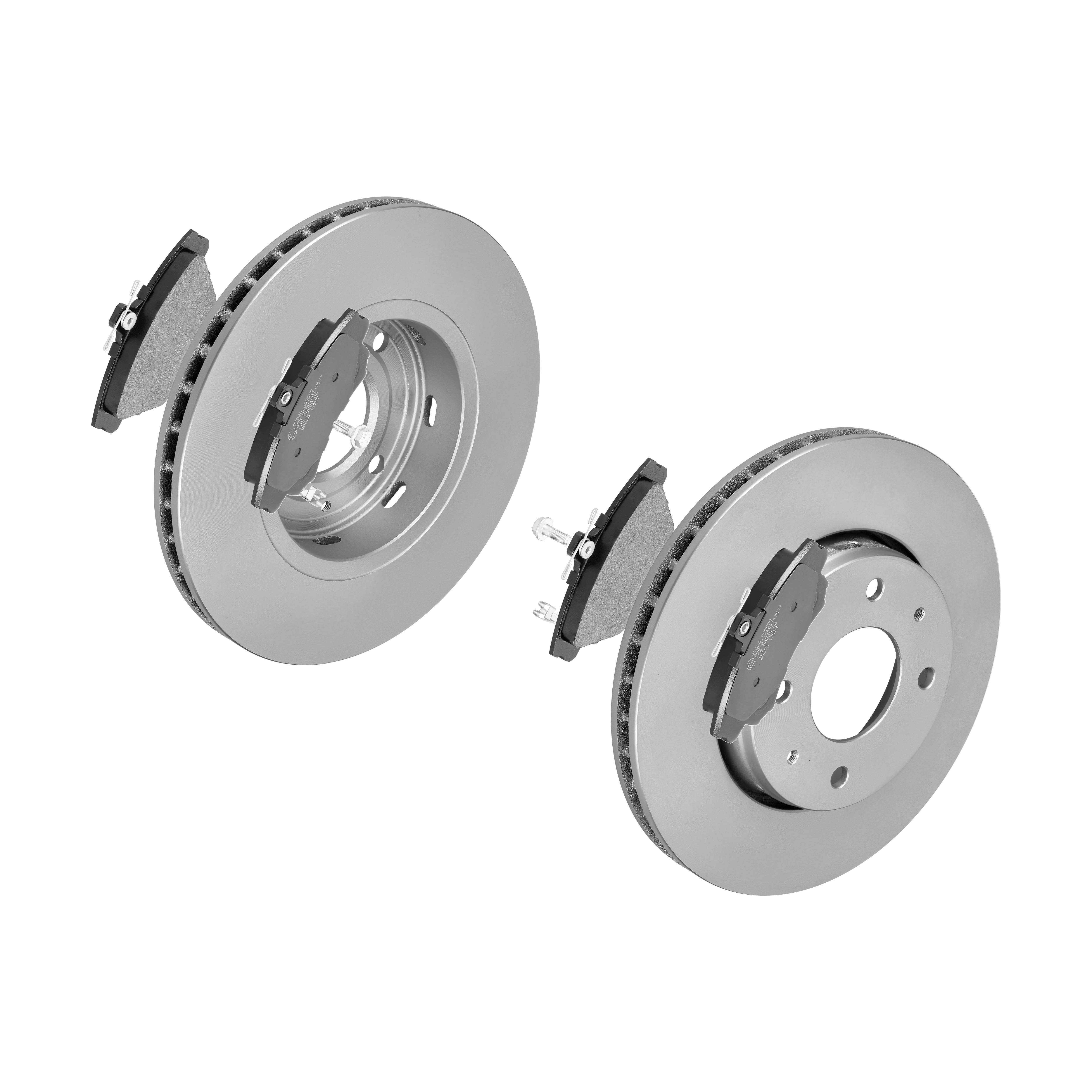 F.BECKER Bremsesæt, skivebremser 13810374 foraksel ventileret 281mm 24mm for VOLVO MITSUBISHI