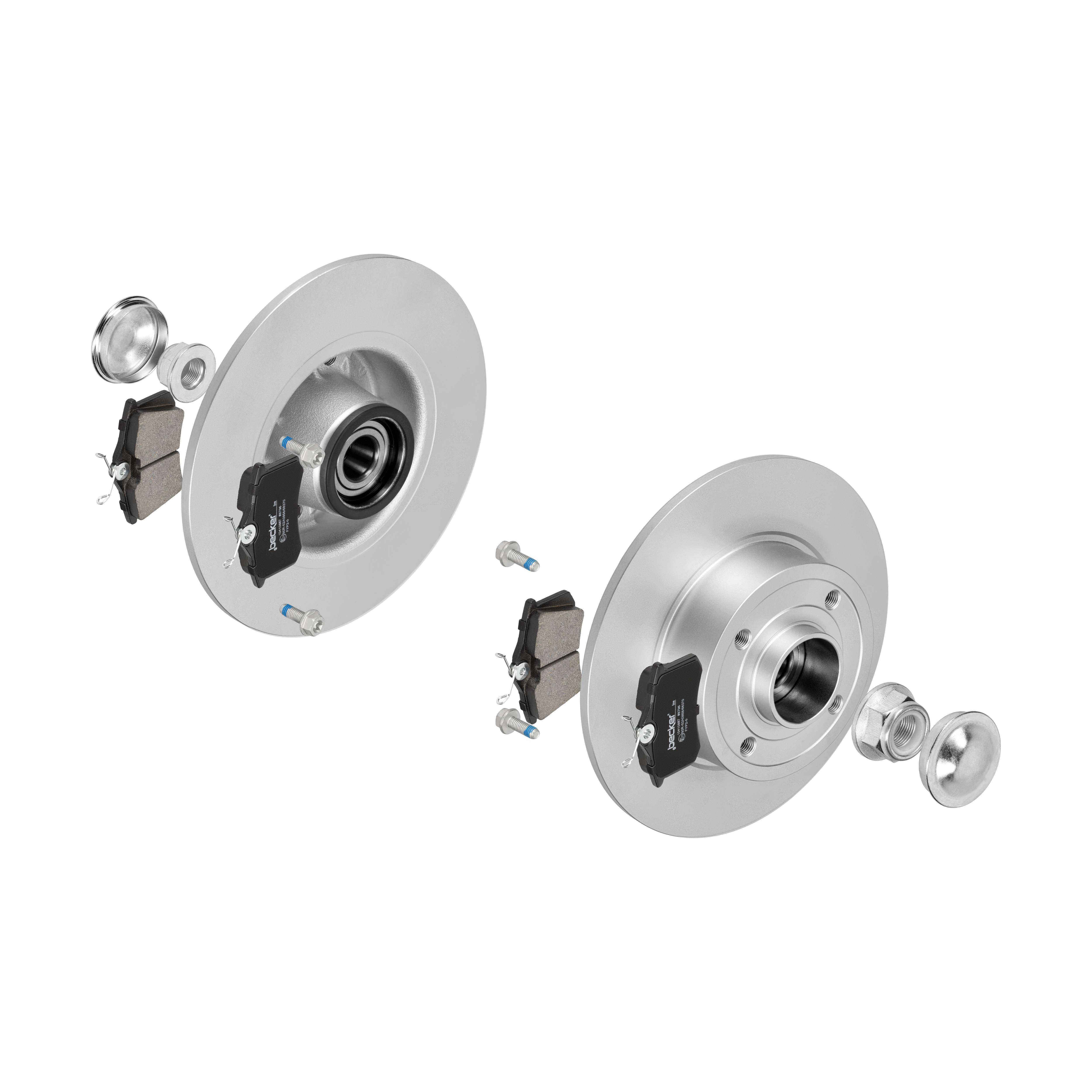 F.BECKER Bremsesæt, skivebremser 13810046 bagaksel fuld 240mm 8mm for PEUGEOT FORD OPEL CITROËN SEAT RENAULT AUDI VW FIAT RENAULT TRUCKS