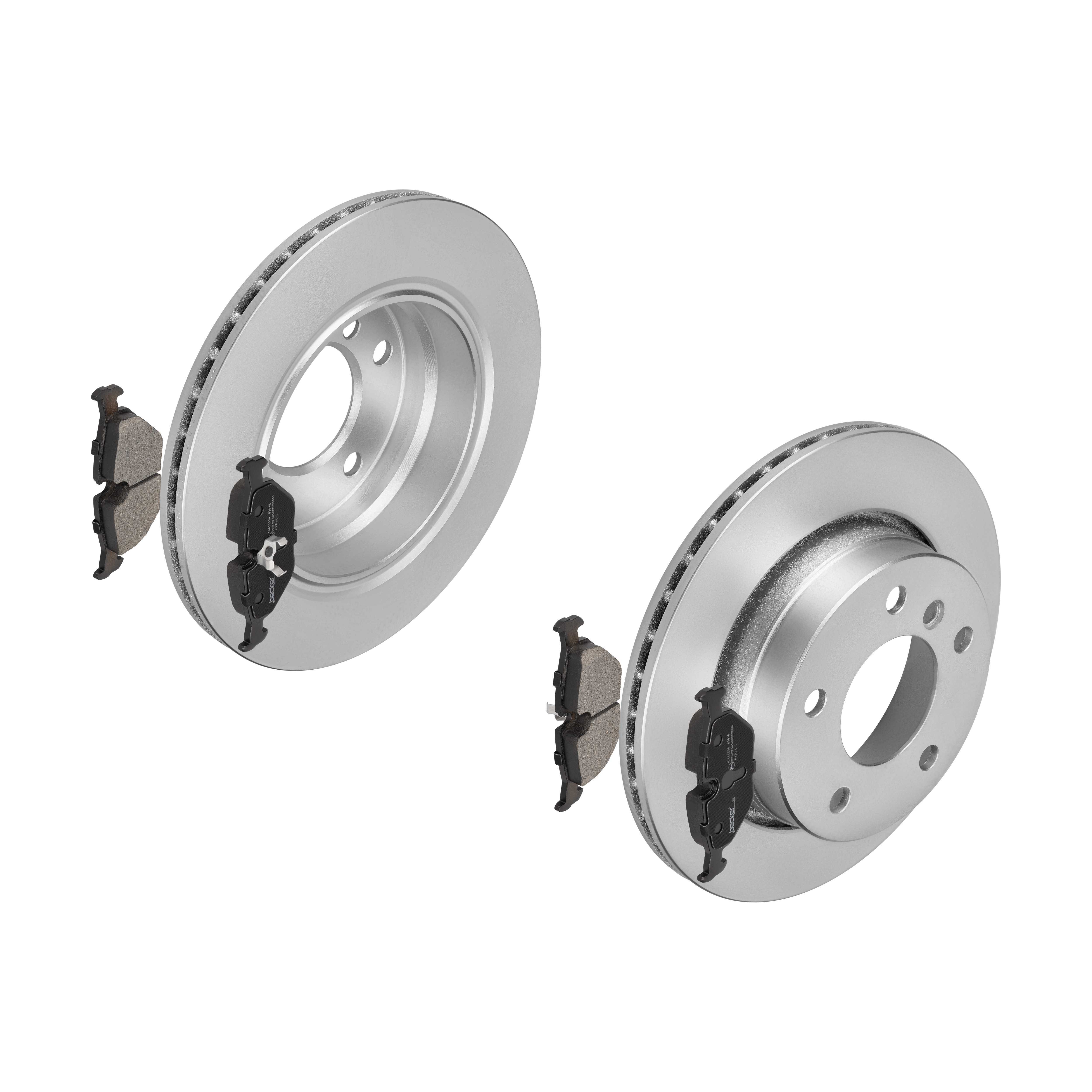 F.BECKER Bremsesæt, skivebremser 13810037 bagaksel indvendig ventileret 276mm 19mm for ROVER SAAB BMW