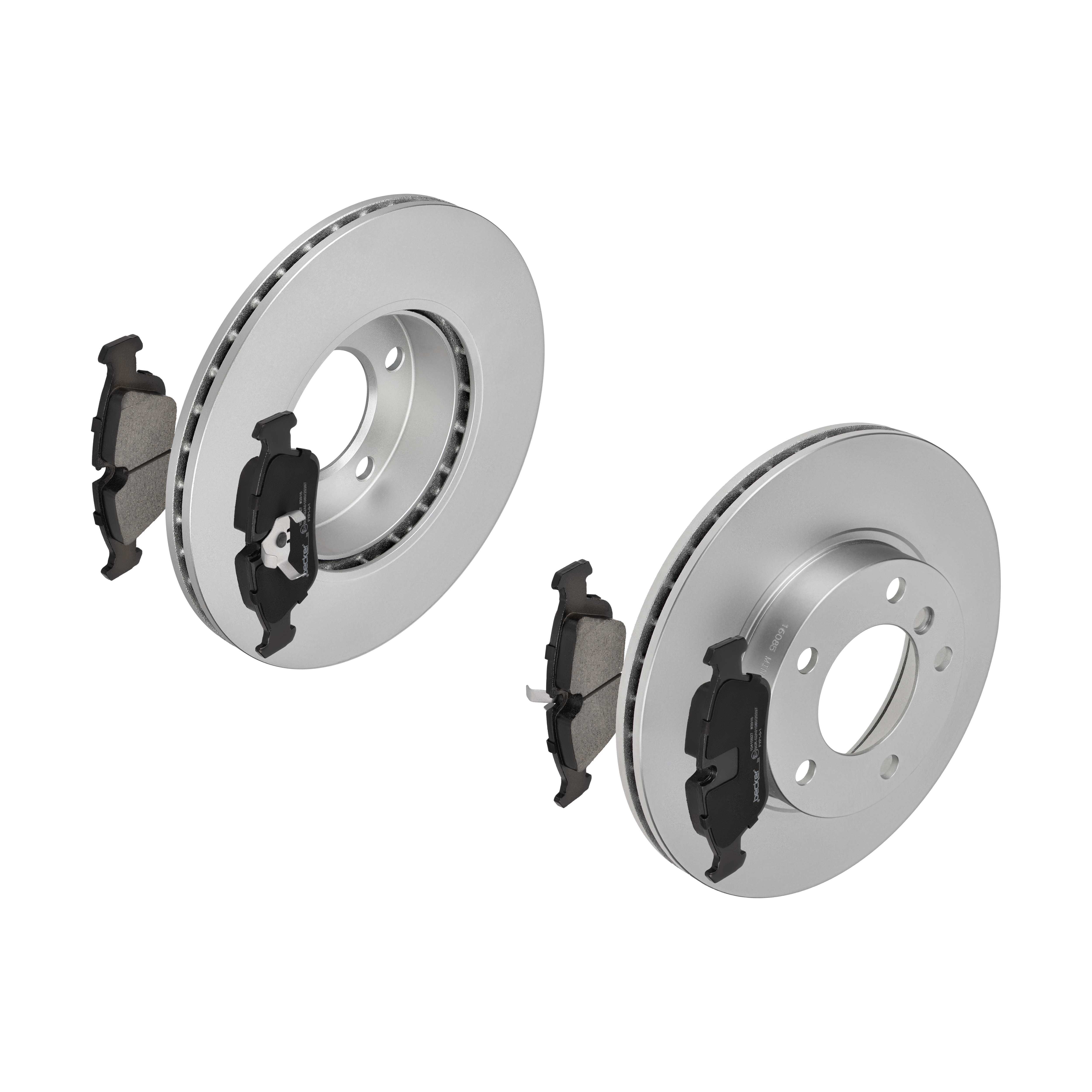 F.BECKER Bremsesæt, skivebremser 13810031 foraksel ventileret 286mm 22mm for BMW