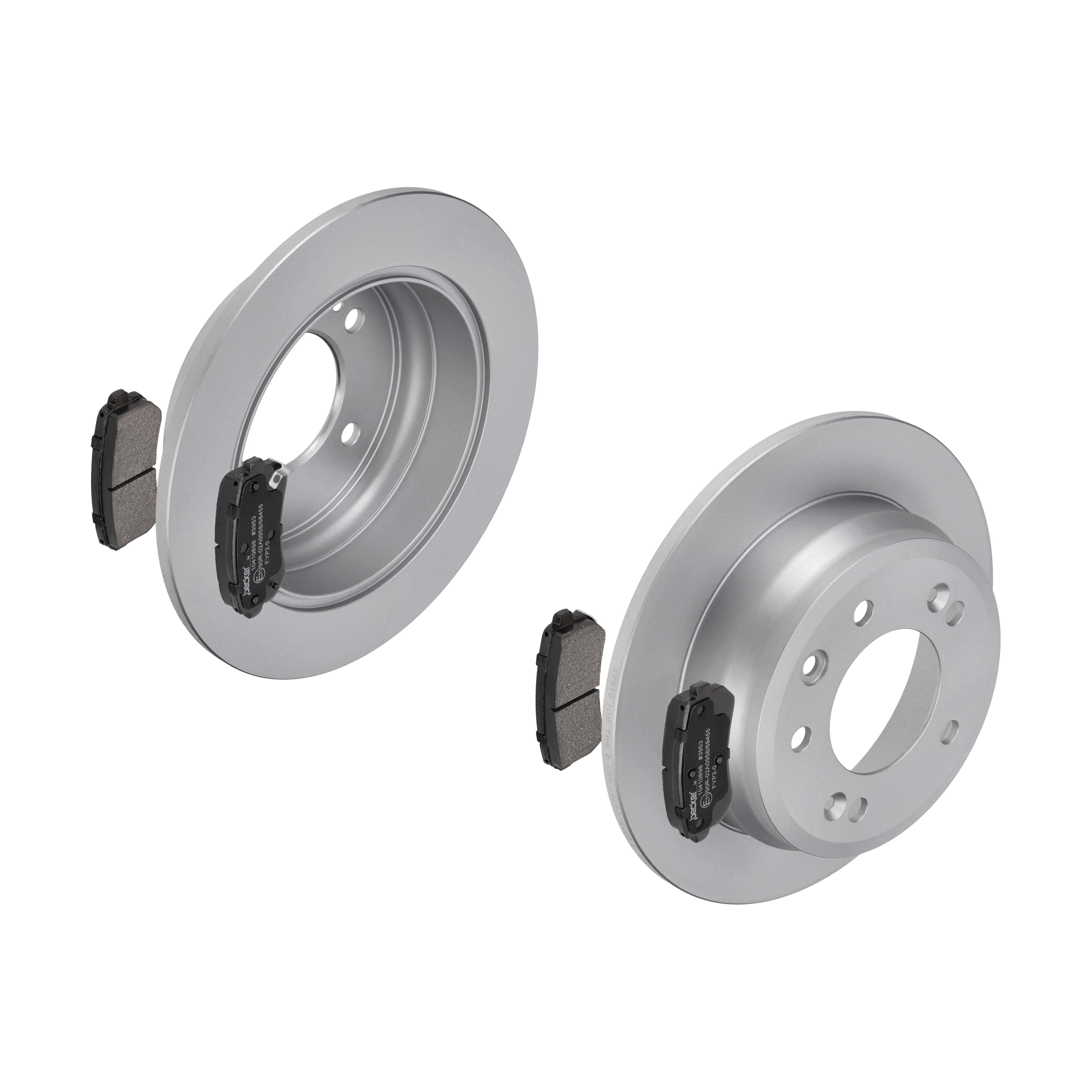 F.BECKER Bremsesæt, skivebremser 13810019 bagaksel fuld 262mm 15,3mm for HYUNDAI KIA