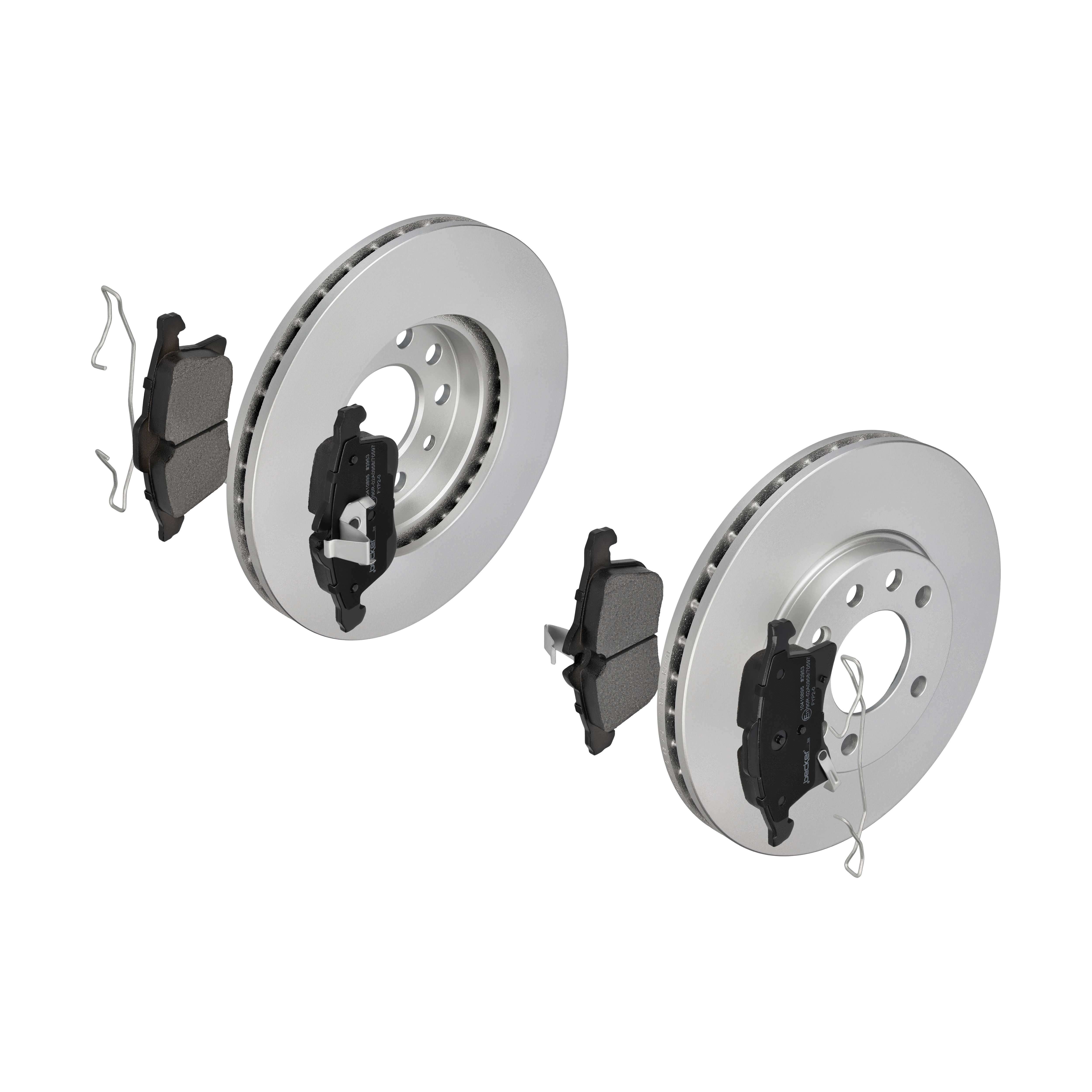 F.BECKER Bremsesæt, skivebremser 13810035 foraksel ventileret 280mm 24,8mm for OPEL VAUXHALL CHEVROLET