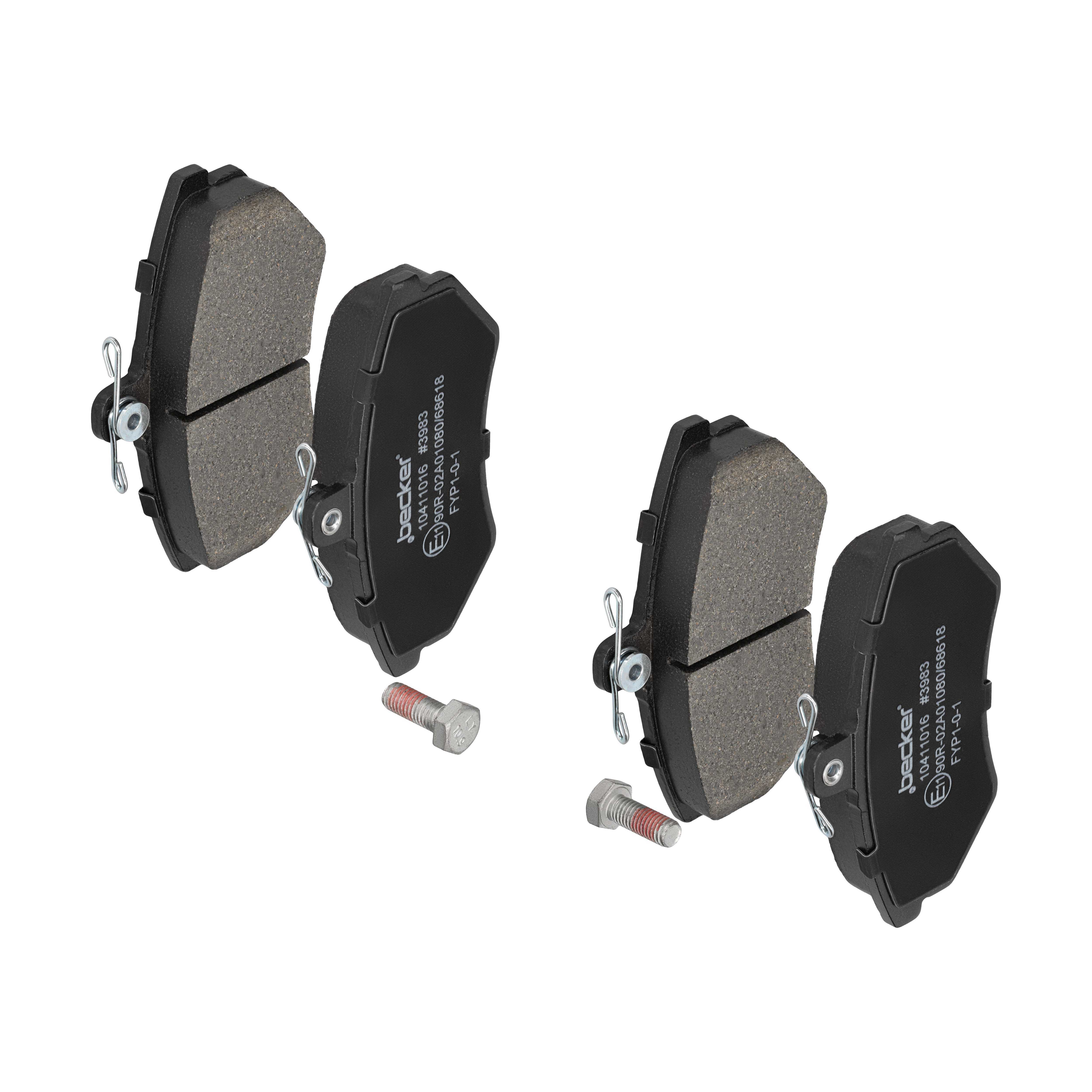 F.BECKER Bremseklodser 10411016 for VW VAG SEAT