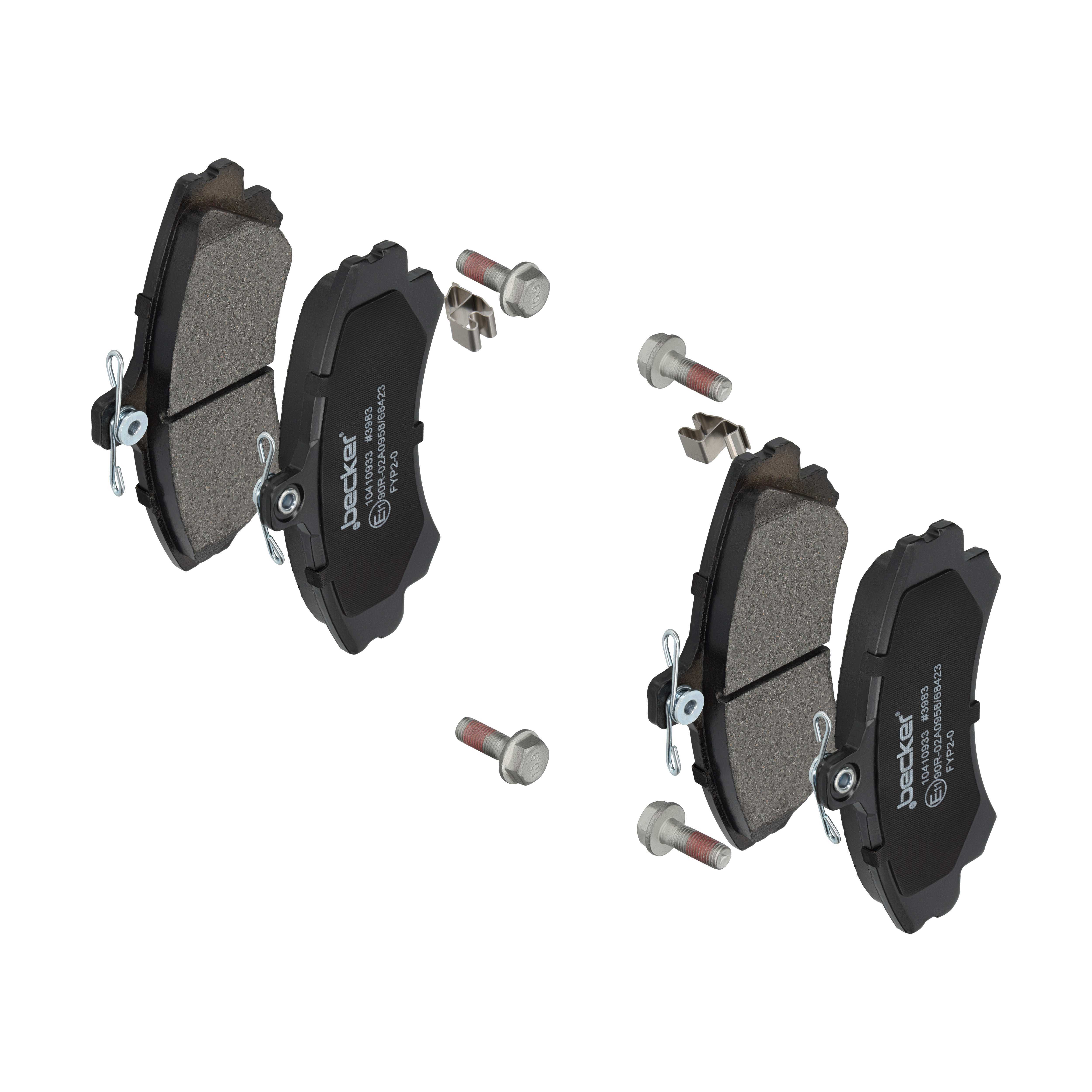 F.BECKER Bremseklodser 10410933 for VOLVO BAIC SMART PROTON MITSUBISHI