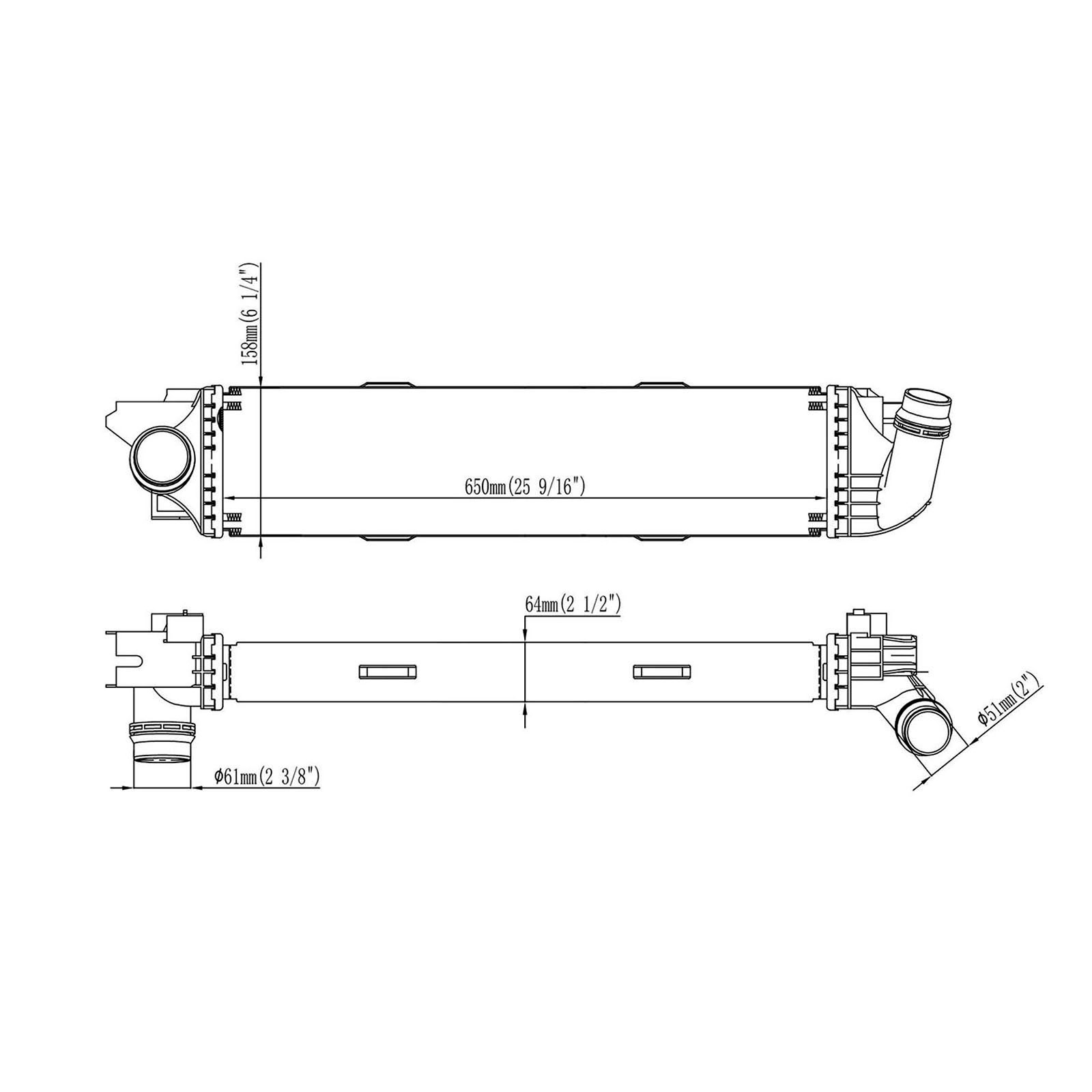 F.BECKER Ladeluftkøler 50210005 for OPEL RENAULT VAUXHALL
