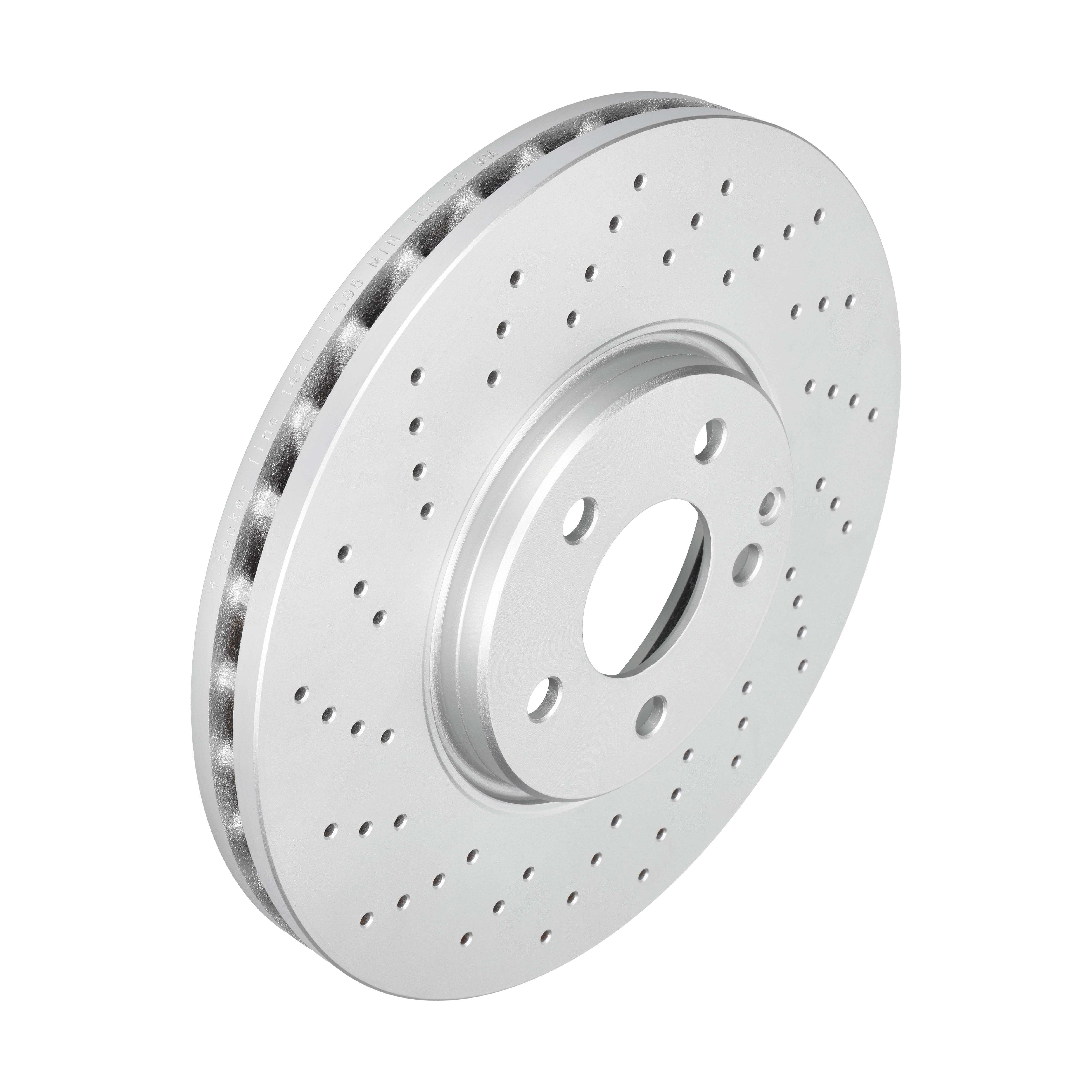 F.BECKER Bremseskive 10210666 perforeret/ventileret 330mm 32mm for MERCEDES-BENZ