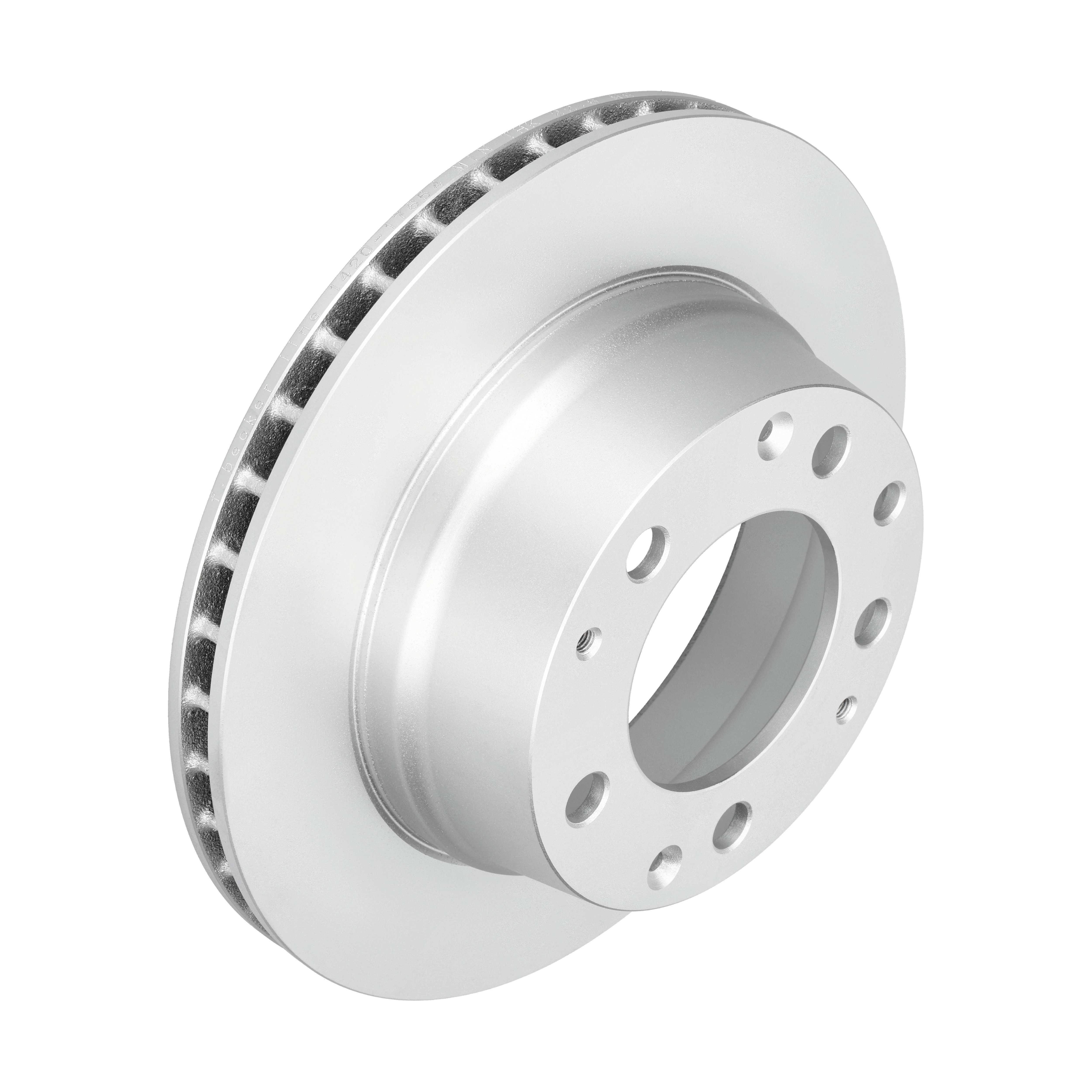 F.BECKER Bremseskive 10210725 ventileret 290mm 24mm for PORSCHE