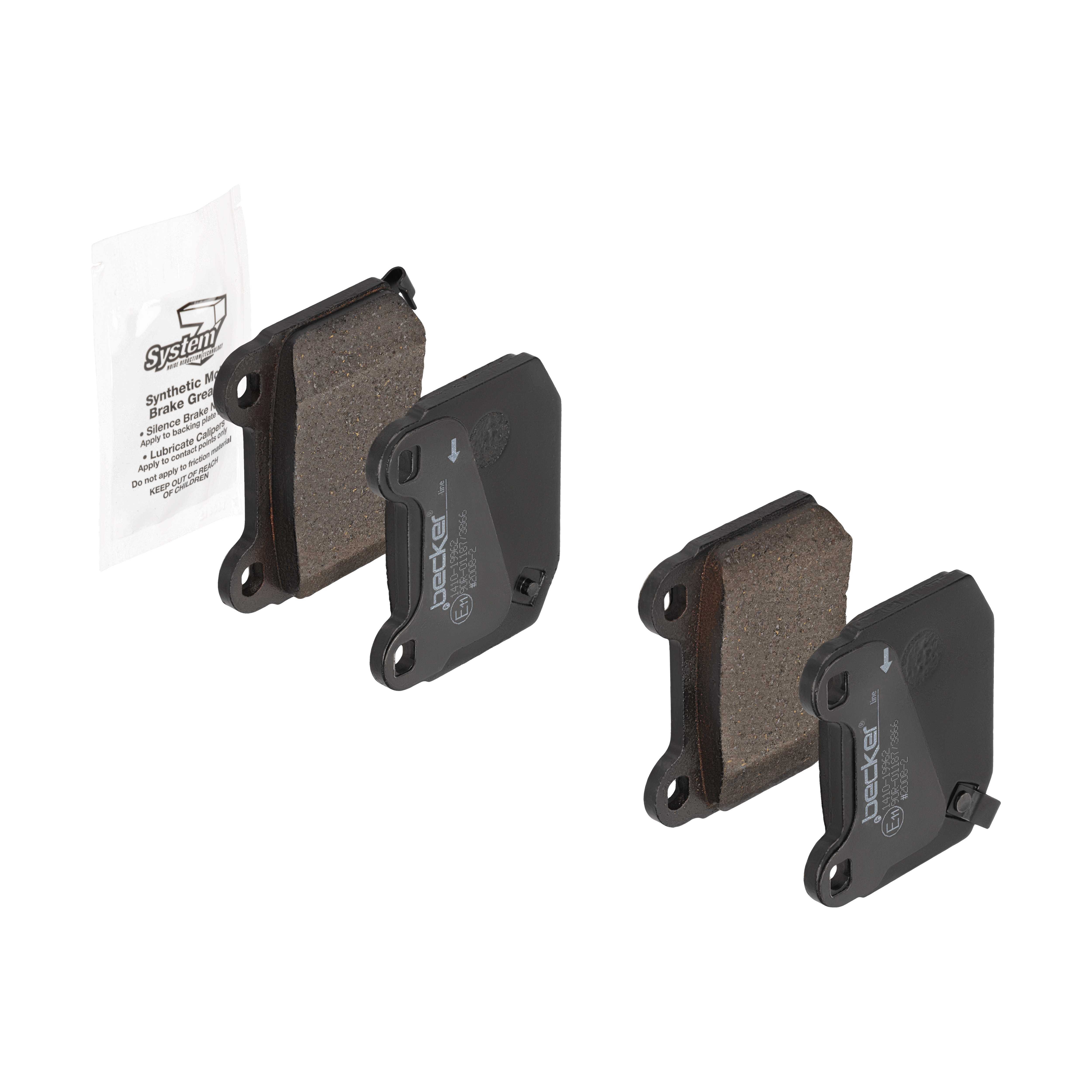 F.BECKER Bremseklodser 10410682 for SUBARU NISSAN