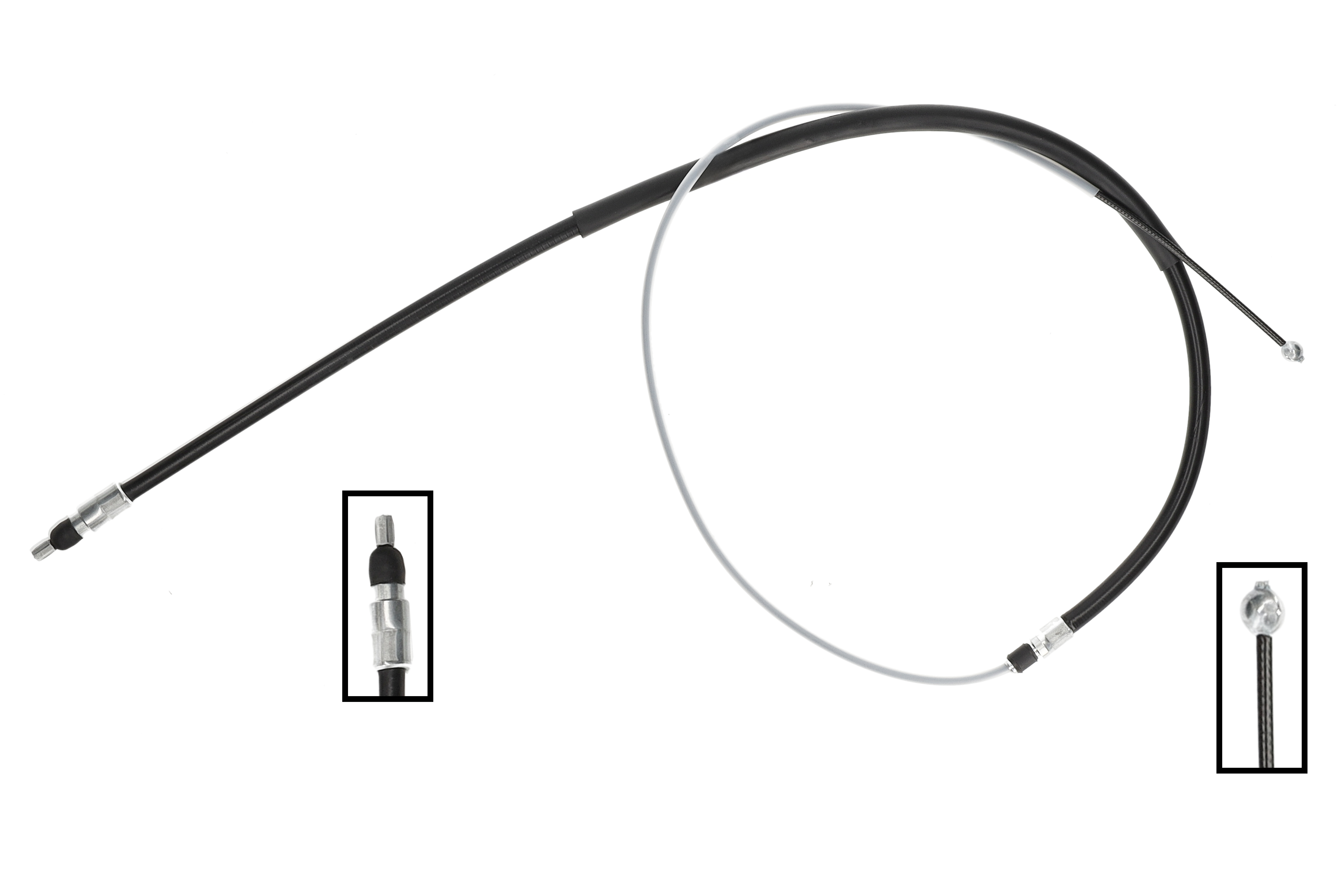 F.BECKER Håndbremsekabel 11810655 bagved til højre for BMW