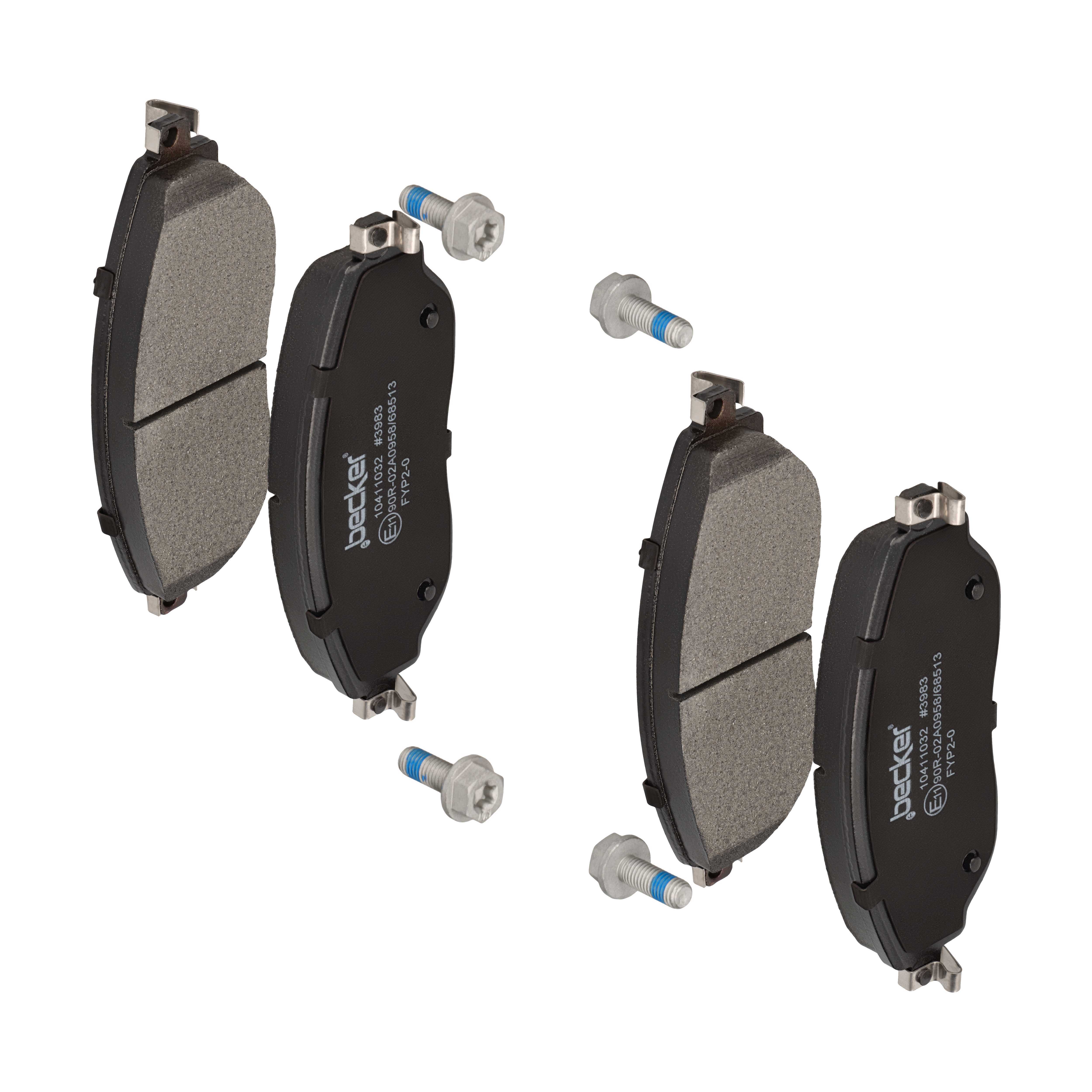 F.BECKER Bremseklodser 10411032 for OPEL VAUXHALL RENAULT FIAT NISSAN