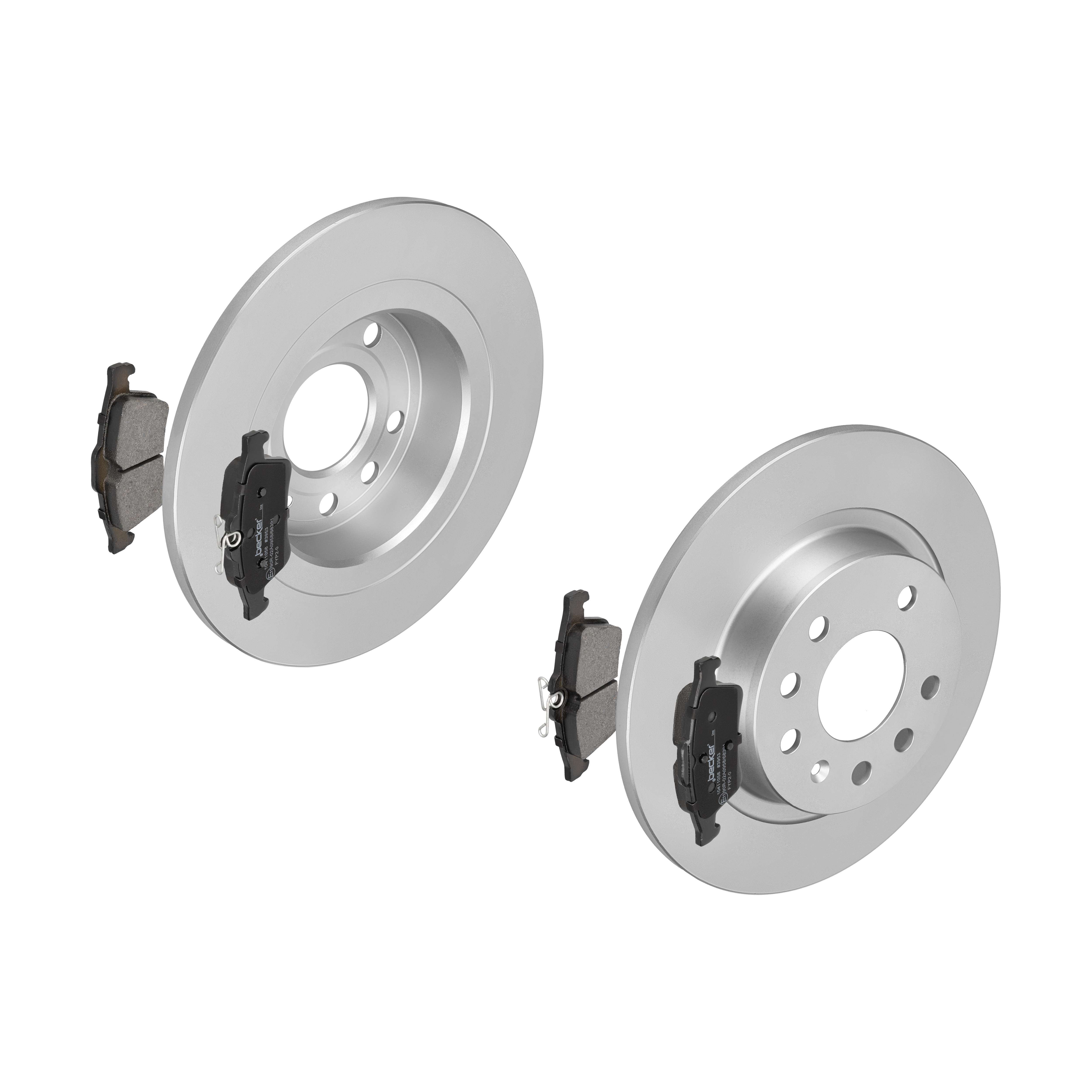F.BECKER Bremsesæt, skivebremser 13810084 bagaksel fuld 278mm 11,9mm for PEUGEOT OPEL FORD VOLVO SAAB GENERAL MOTORS MAZDA