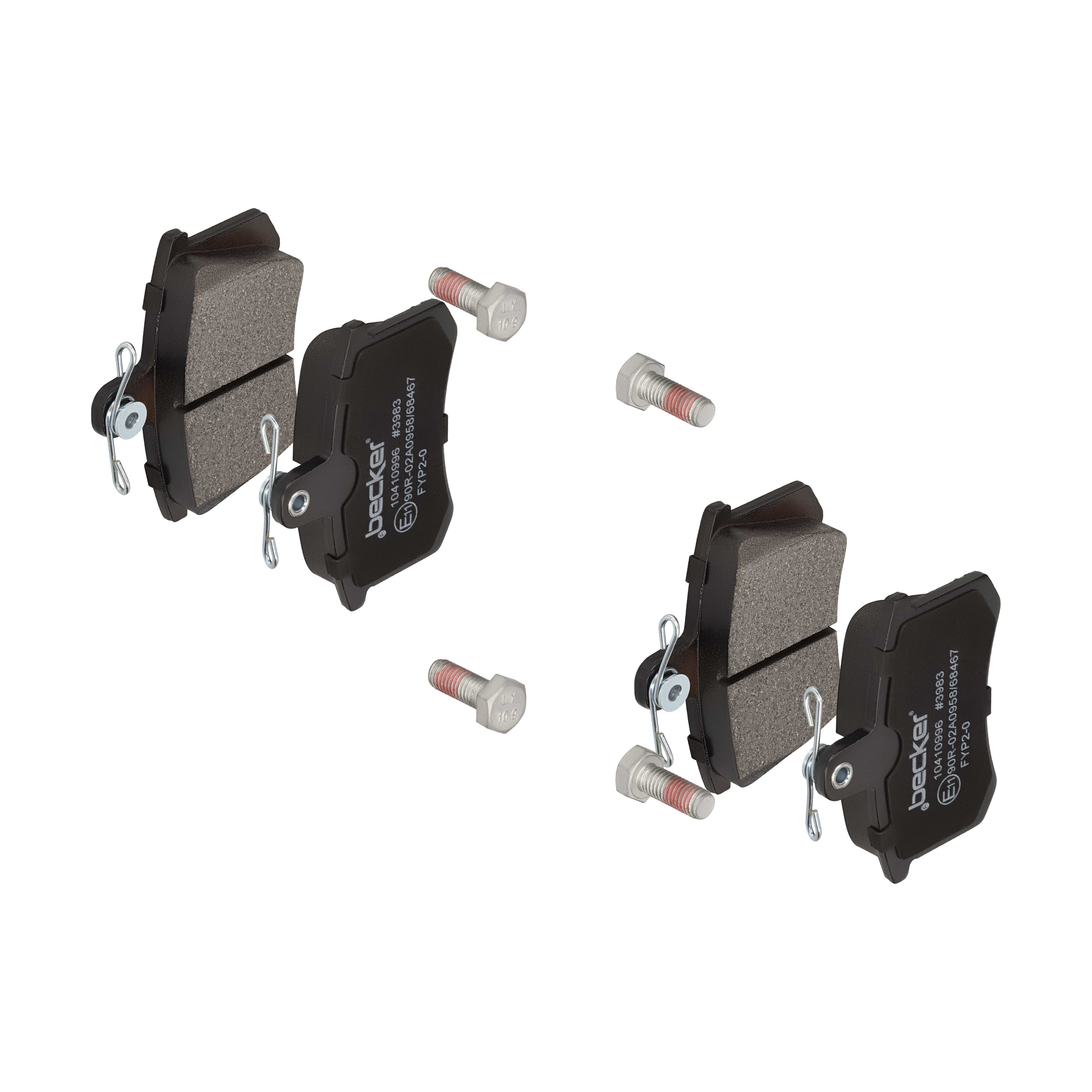 F.BECKER Bremseklodser 10410996 for FIAT LANCIA ALFAROME/FIAT/LANCI ALFA ROMEO VAG AUDI