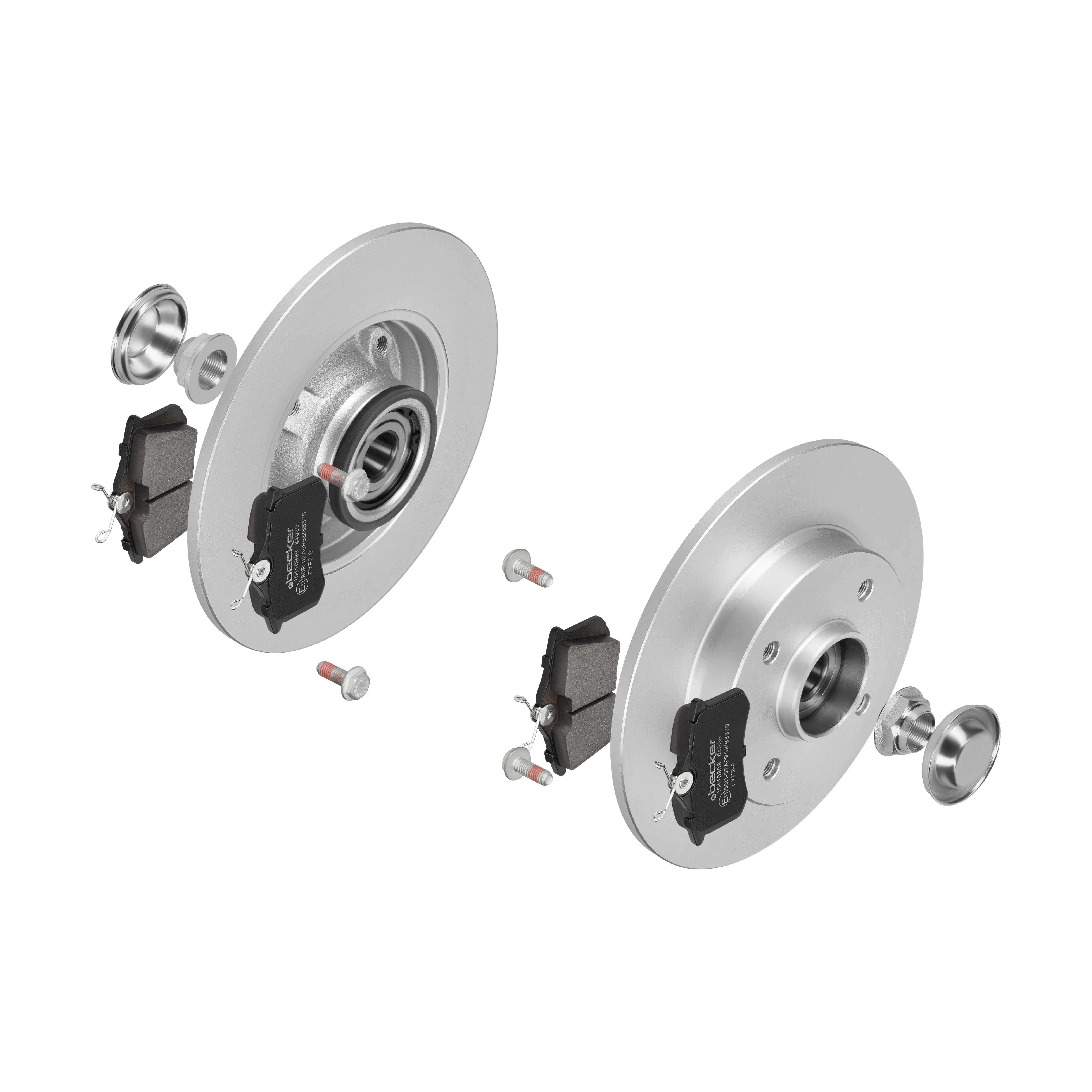 F.BECKER Bremsesæt, skivebremser 13810233 bagaksel fuld 249mm 9mm for PEUGEOT DS FORD OPEL CITROËN AUDI VW SEAT SKODA LANCIA FIAT RENAULT RENAULT TRUC