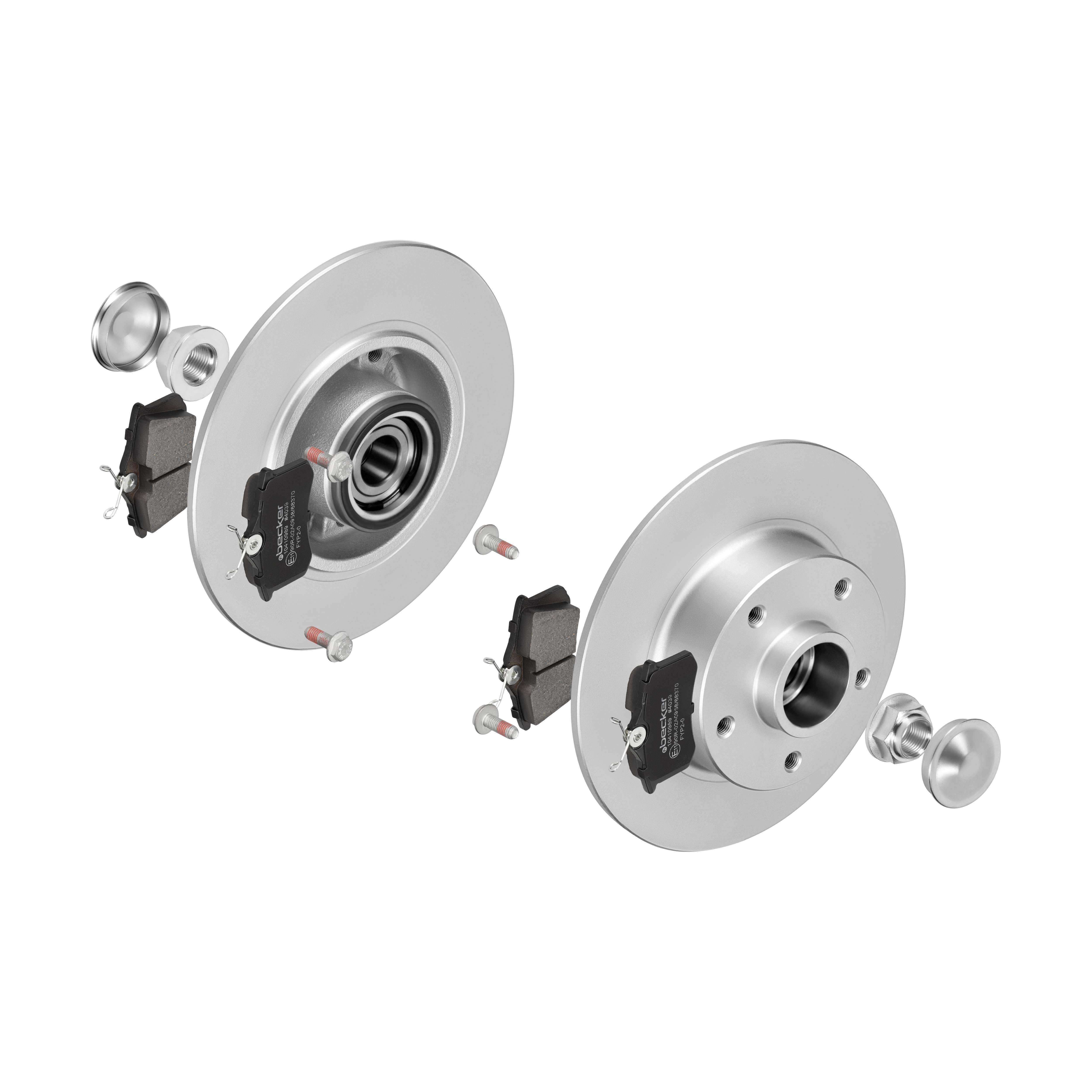 F.BECKER Bremsesæt, skivebremser 13810115 bagaksel fuld 260mm 8mm for PEUGEOT DS FORD OPEL VW SKODA RENAULT TRUCKS RENAULT SEAT AUDI LANCIA FIAT