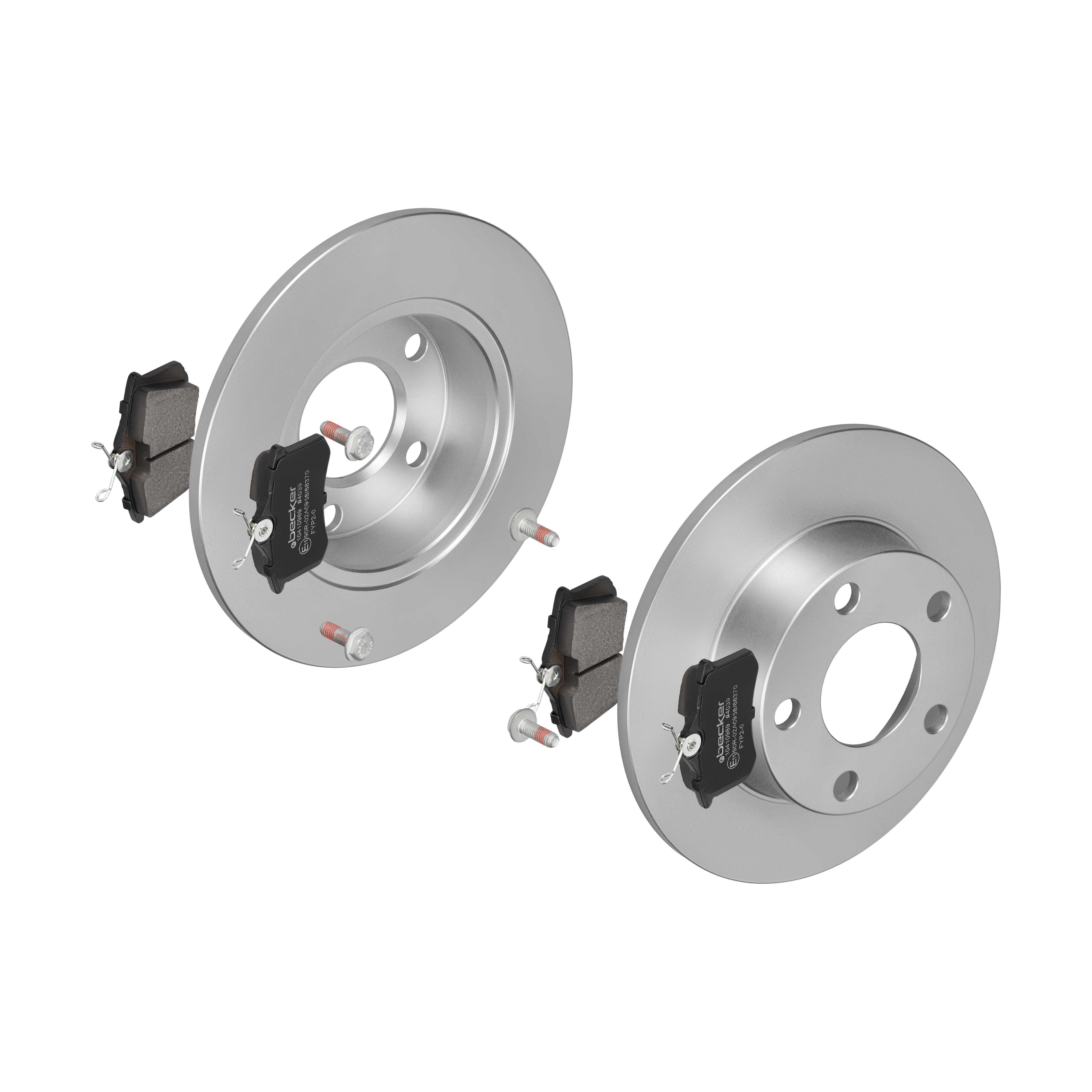 F.BECKER Bremsesæt, skivebremser 13810193 bagaksel fuld 255mm 15,5mm for PEUGEOT FORD LANCIA CITROËN VW SKODA SEAT AUDI VAG VW (SVW) VW (FAW) FIAT