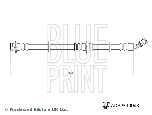 BLUE PRINT Bremseslange ADBP530043 højre foraksel for NISSAN