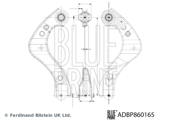BLUE PRINT Bærearm, hjulophæng adbp860165 oppe for TOYOTA LEXUS SUZUKI
