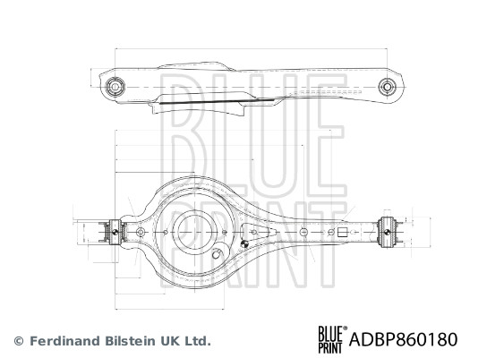 BLUE PRINT Bærearm, hjulophæng adbp860180 ydre for FORD
