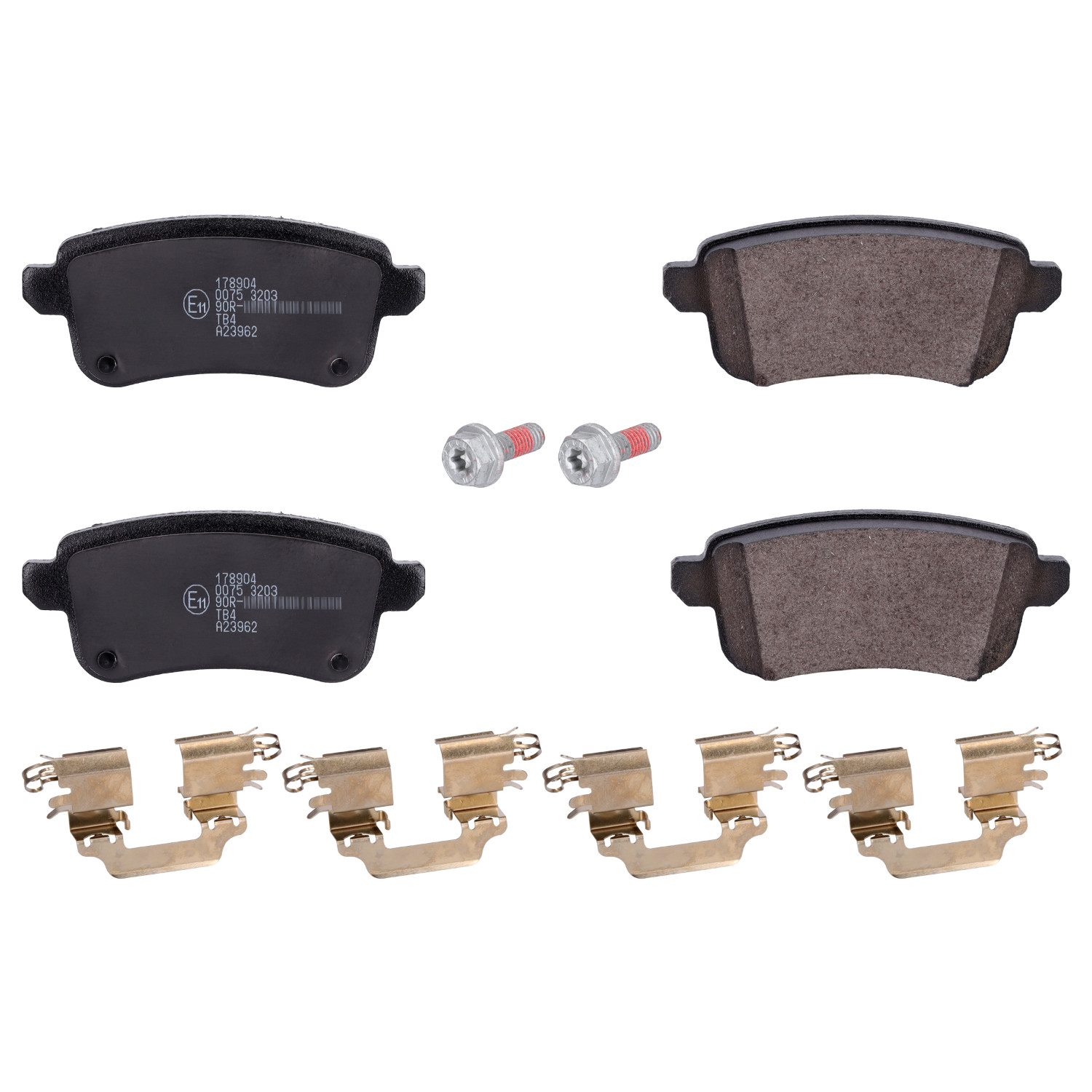 FEBI BILSTEIN Bremseklodser 178904 bagaksel for NISSAN RENAULT SAMSUNG