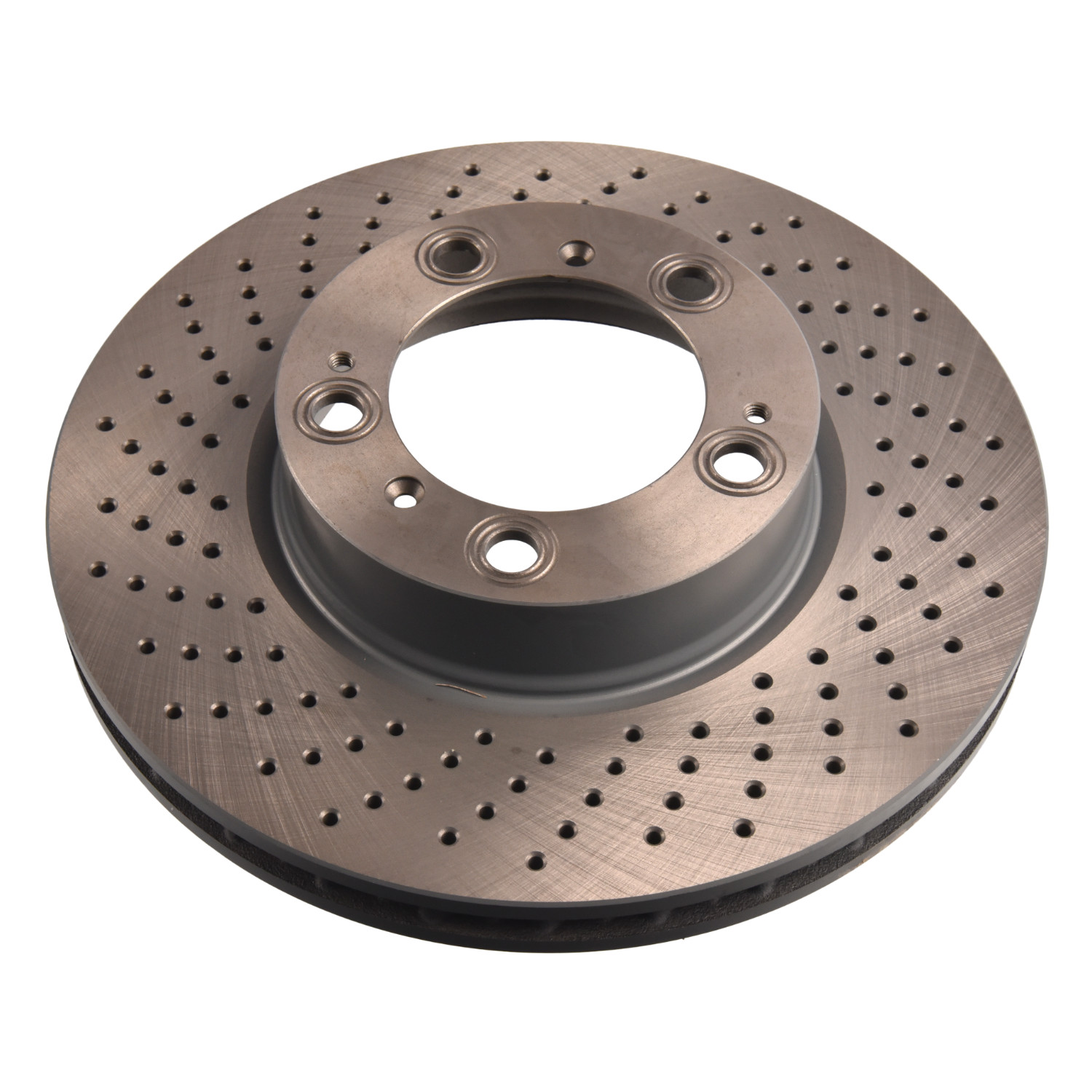 FEBI BILSTEIN Bremseskive 44095 venstre foraksel perforeret 318mm 28mm for PORSCHE