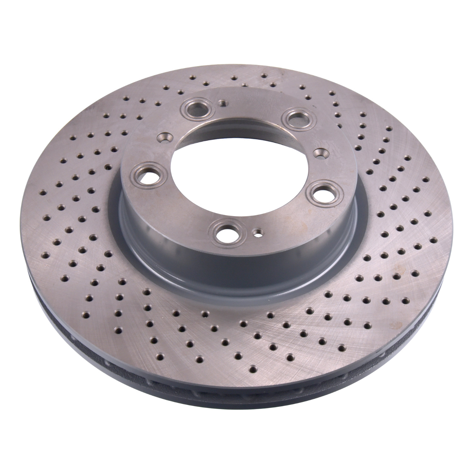 FEBI BILSTEIN Bremseskive 44094 højre foraksel perforeret 318mm 28mm for PORSCHE