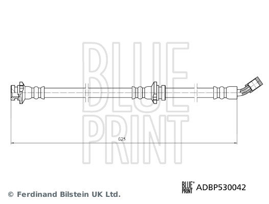 BLUE PRINT Bremseslange ADBP530042 venstre foraksel for NISSAN