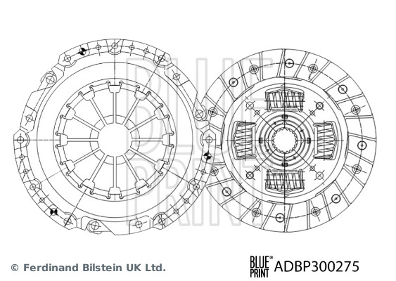 BLUE PRINT Koblingssæt ADBP300275 for SUZUKI