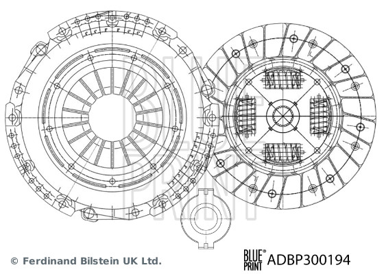 BLUE PRINT Koblingssæt ADBP300194 for SUBARU