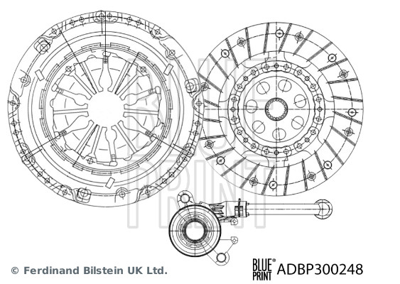 BLUE PRINT Koblingssæt ADBP300248 for RENAULT