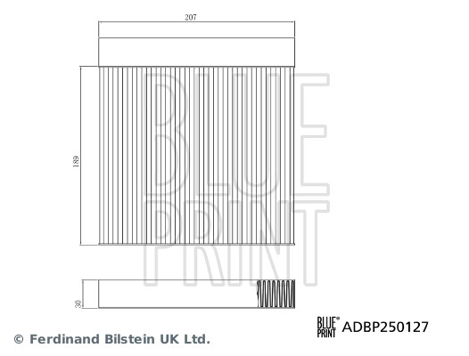 BLUE PRINT Kabineluftfilter adbp250127 for MG