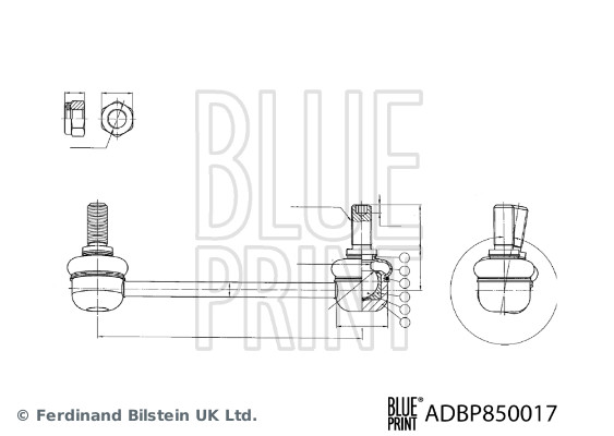 BLUE PRINT adbp850017 venstre foraksel for FUSO (MITSUBISHI)
