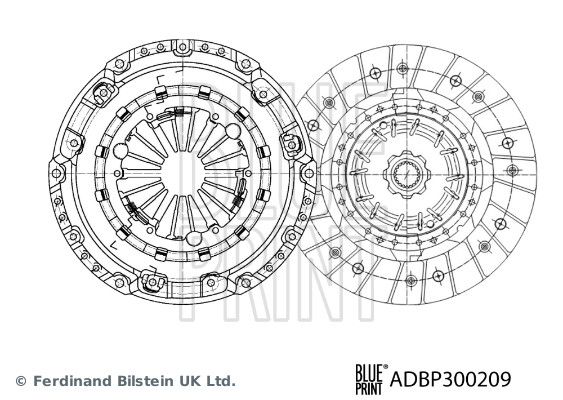 BLUE PRINT Koblingssæt ADBP300209 for FIAT