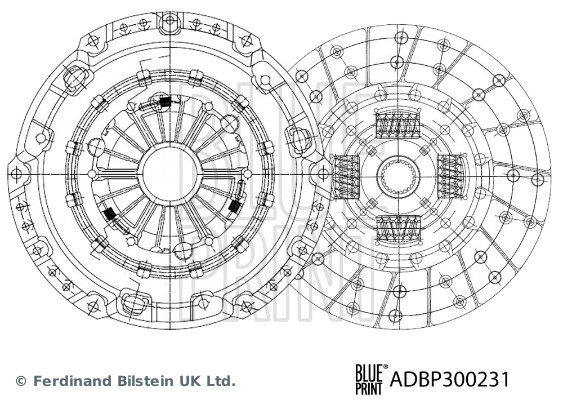 BLUE PRINT Koblingssæt ADBP300231 for FORD ASIA & OCEANIA MAZDA